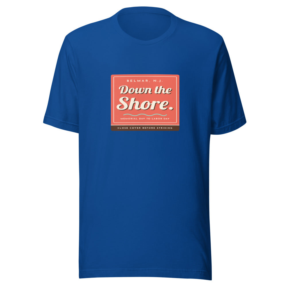 Belmar tee that says Down the Shore