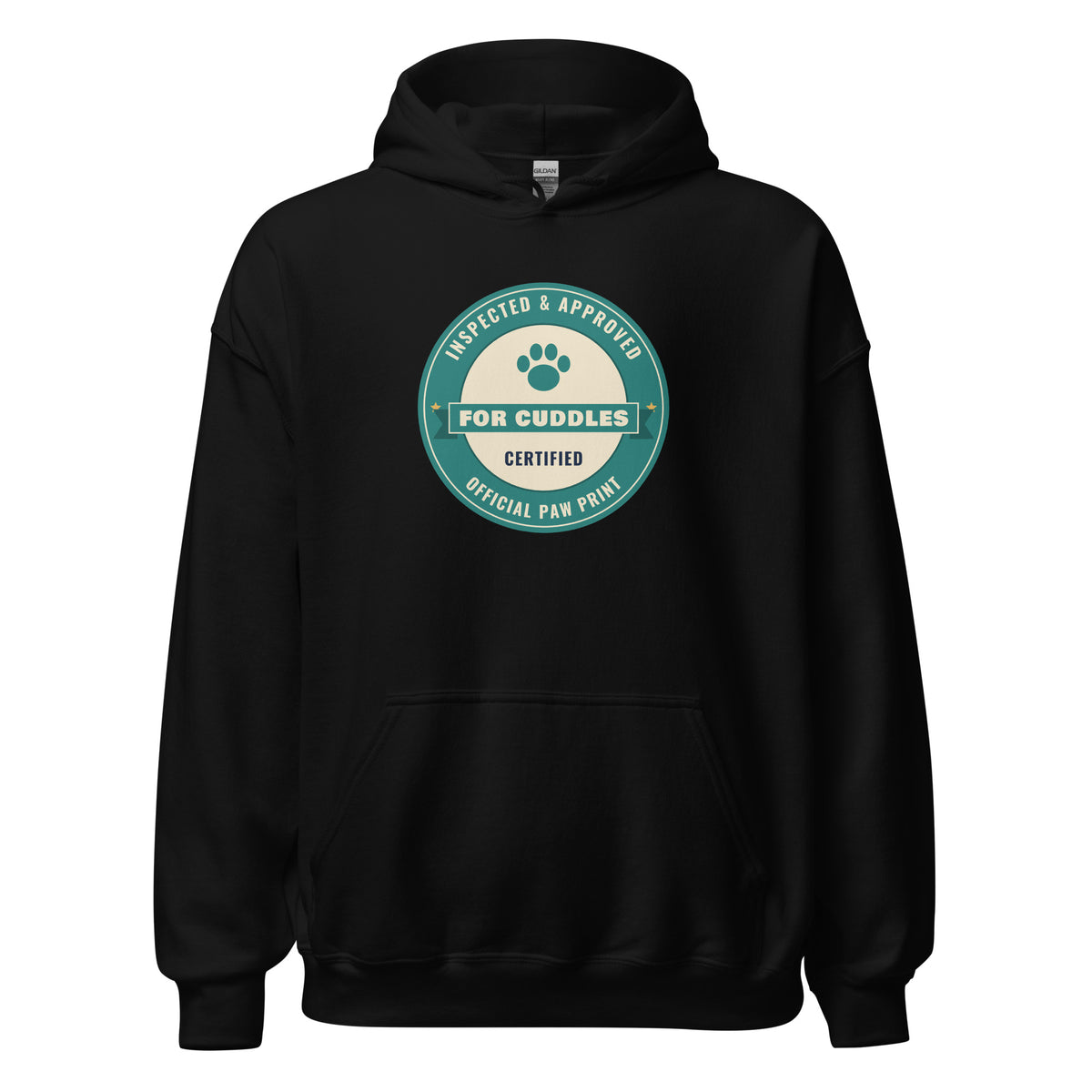 Inspected & Approved for Cuddles – Hoodie – Black