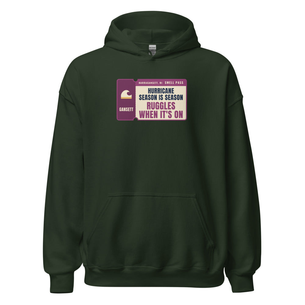 Narragansett Hurricane Season Is Season Ruggles When It's On – Hoodie – Forest