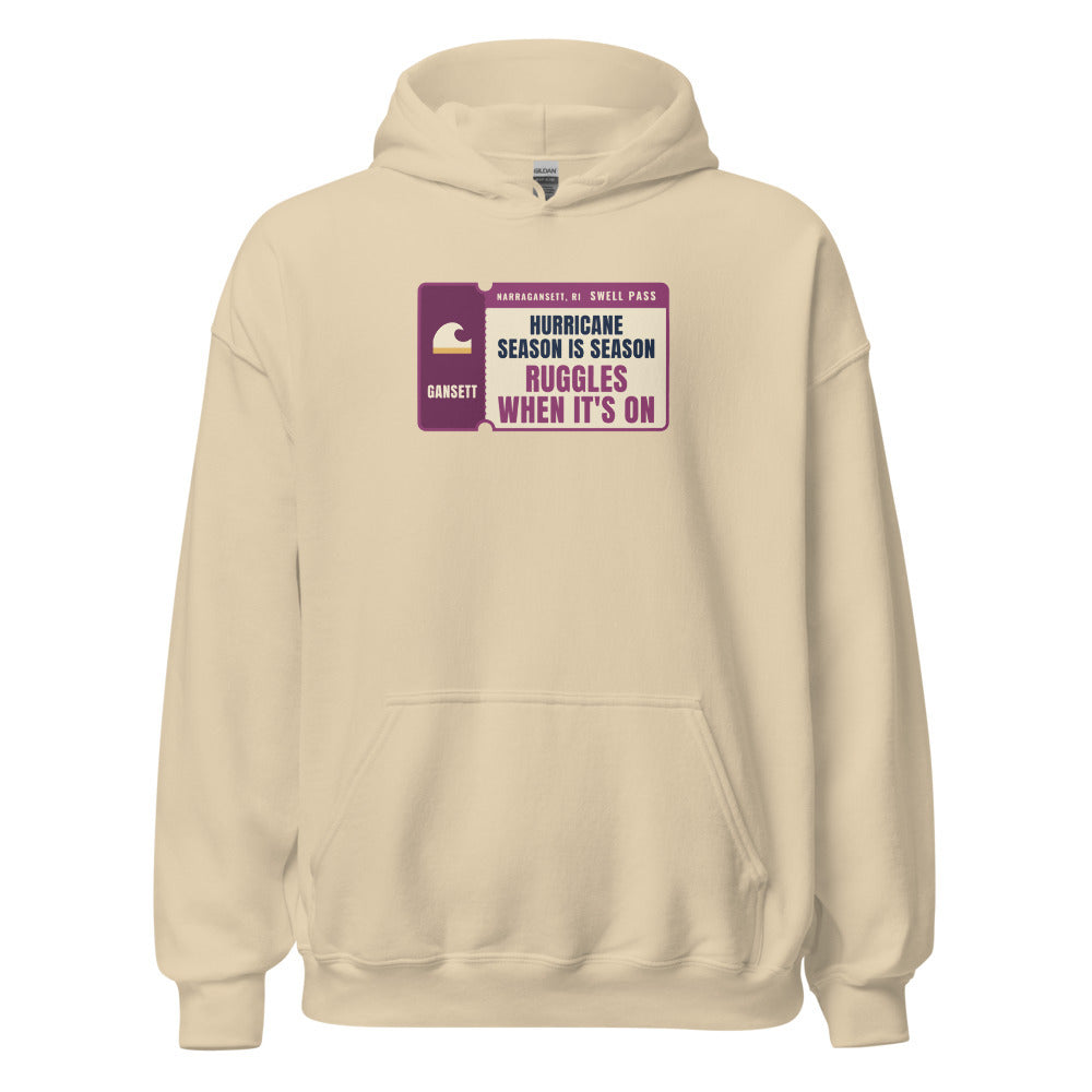 Narragansett Hurricane Season Is Season Ruggles When It's On – Hoodie – Sand