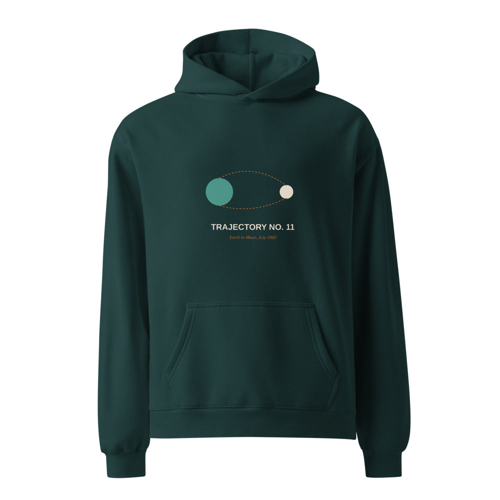 Hoodie Pine Green front