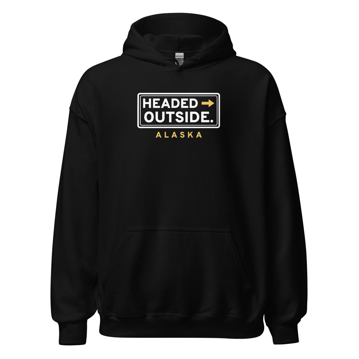 Alaska Headed Outside. – Hoodie – Black
