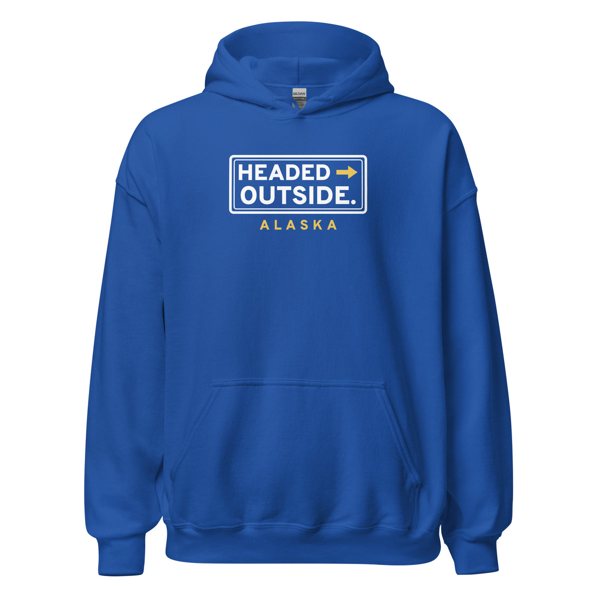 Alaska Headed Outside. – Hoodie – Royal