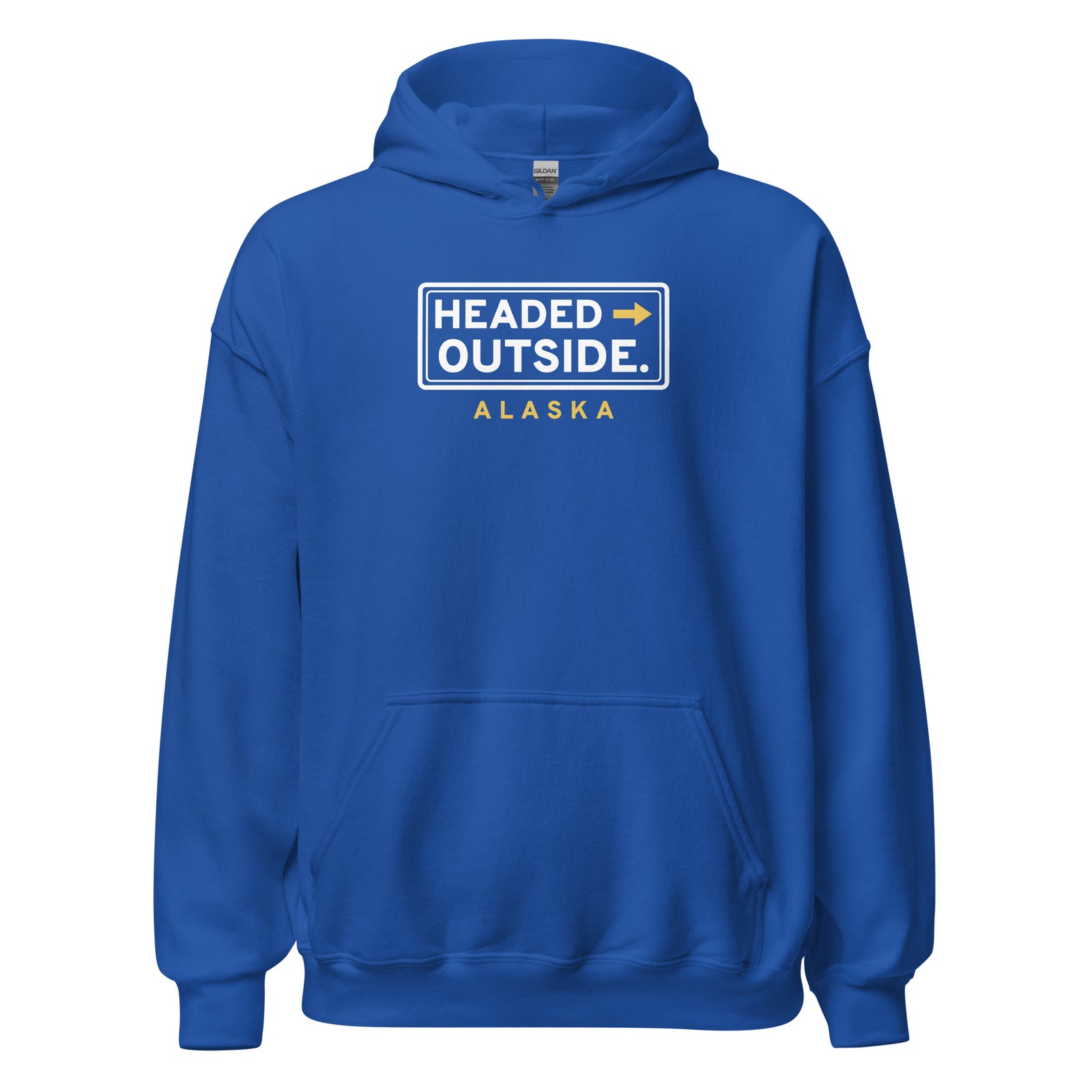 Alaska Headed Outside. – Hoodie – Royal
