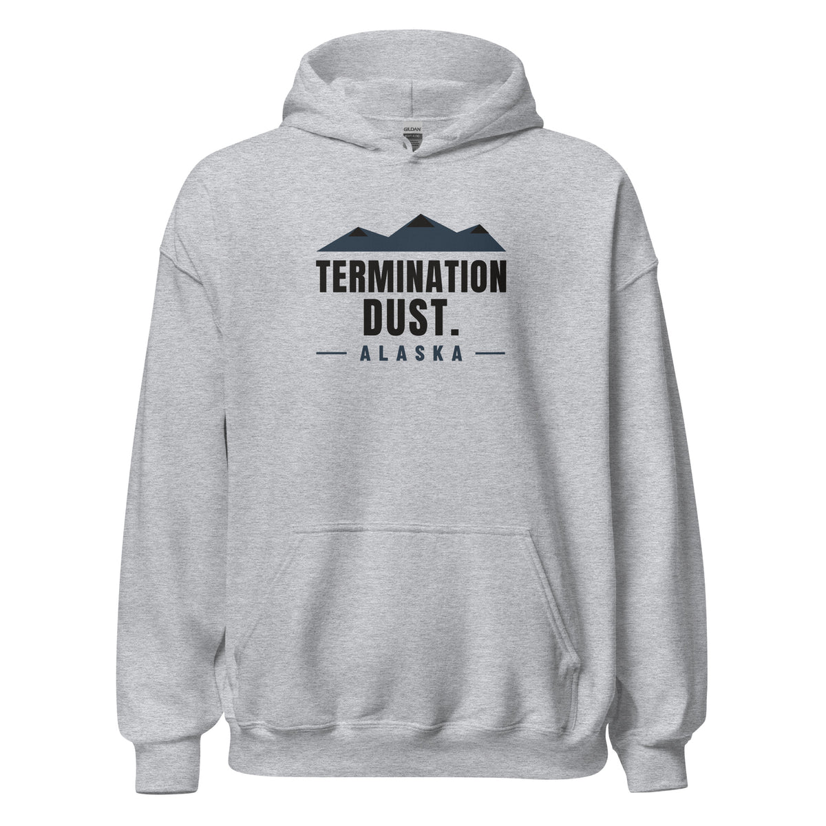 Alaska Termination Dust. – Hoodie – Heather Grey