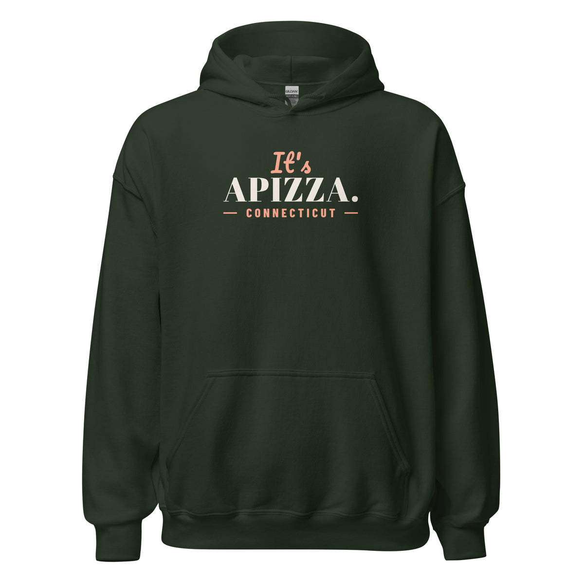 Connecticut It's Apizza. – Hoodie – Forest