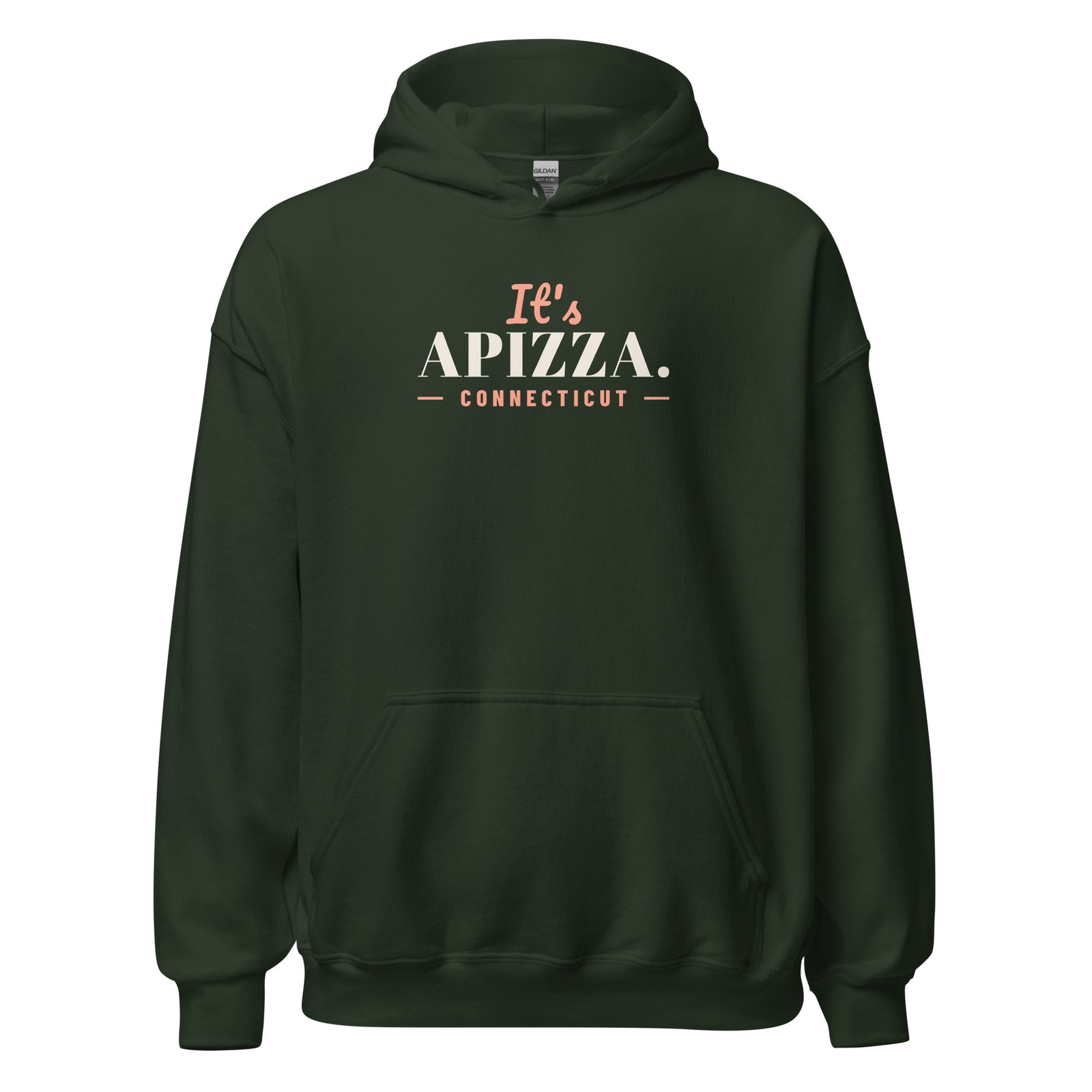 Connecticut It's Apizza. – Hoodie – Forest