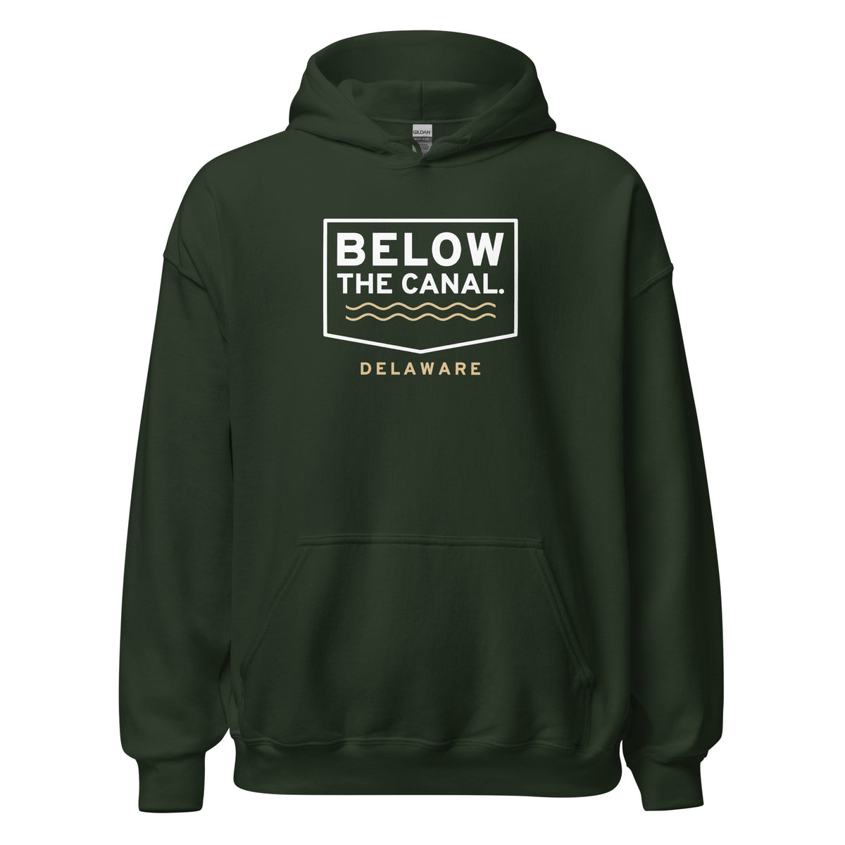 Delaware Below The Canal. – Hoodie – Forest