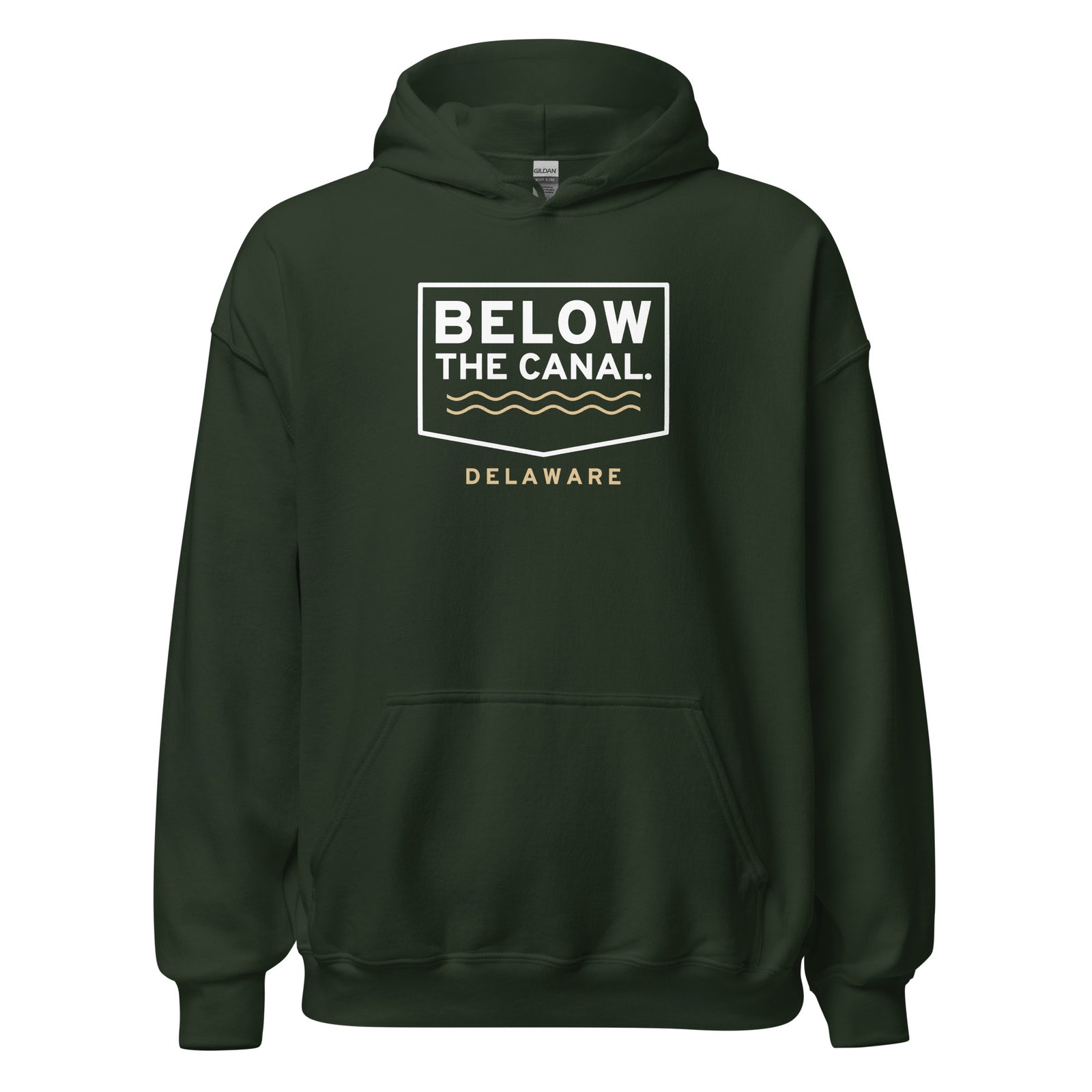 Delaware Below The Canal. – Hoodie – Forest