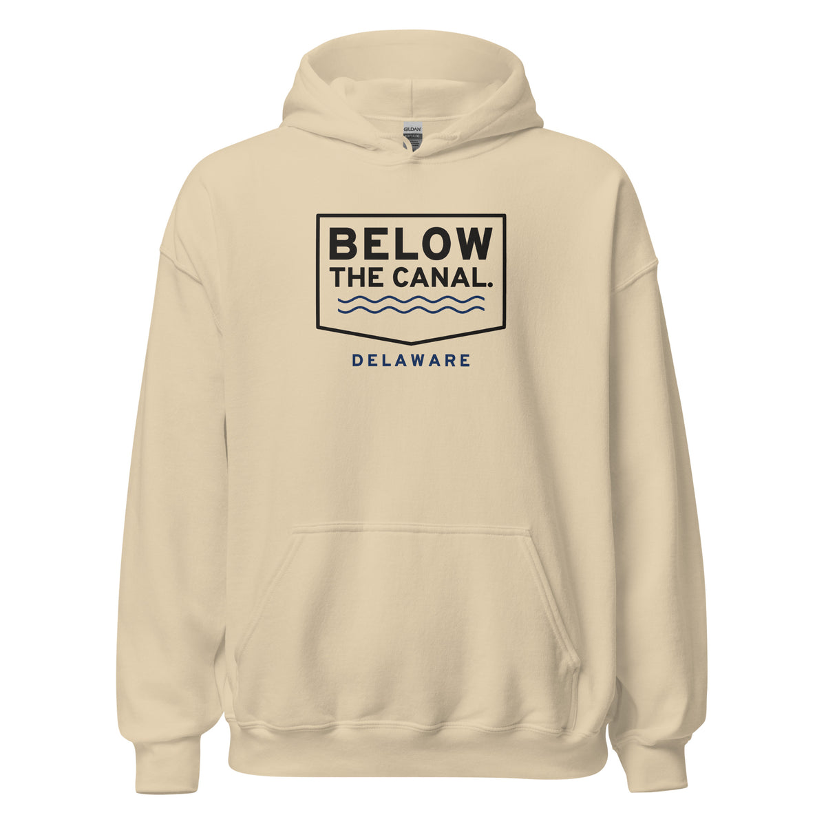 Delaware Below The Canal. – Hoodie – Sand