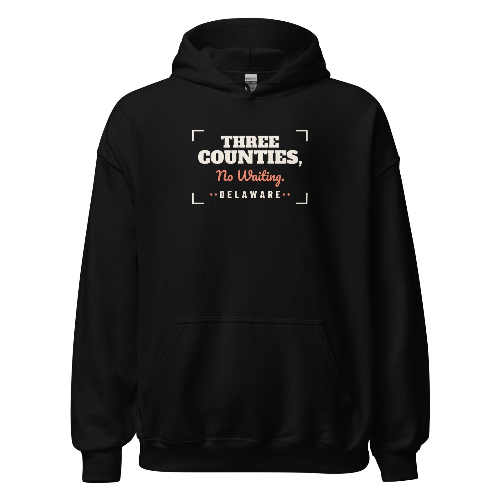 Delaware Three Counties No Waiting. – Hoodie – Black