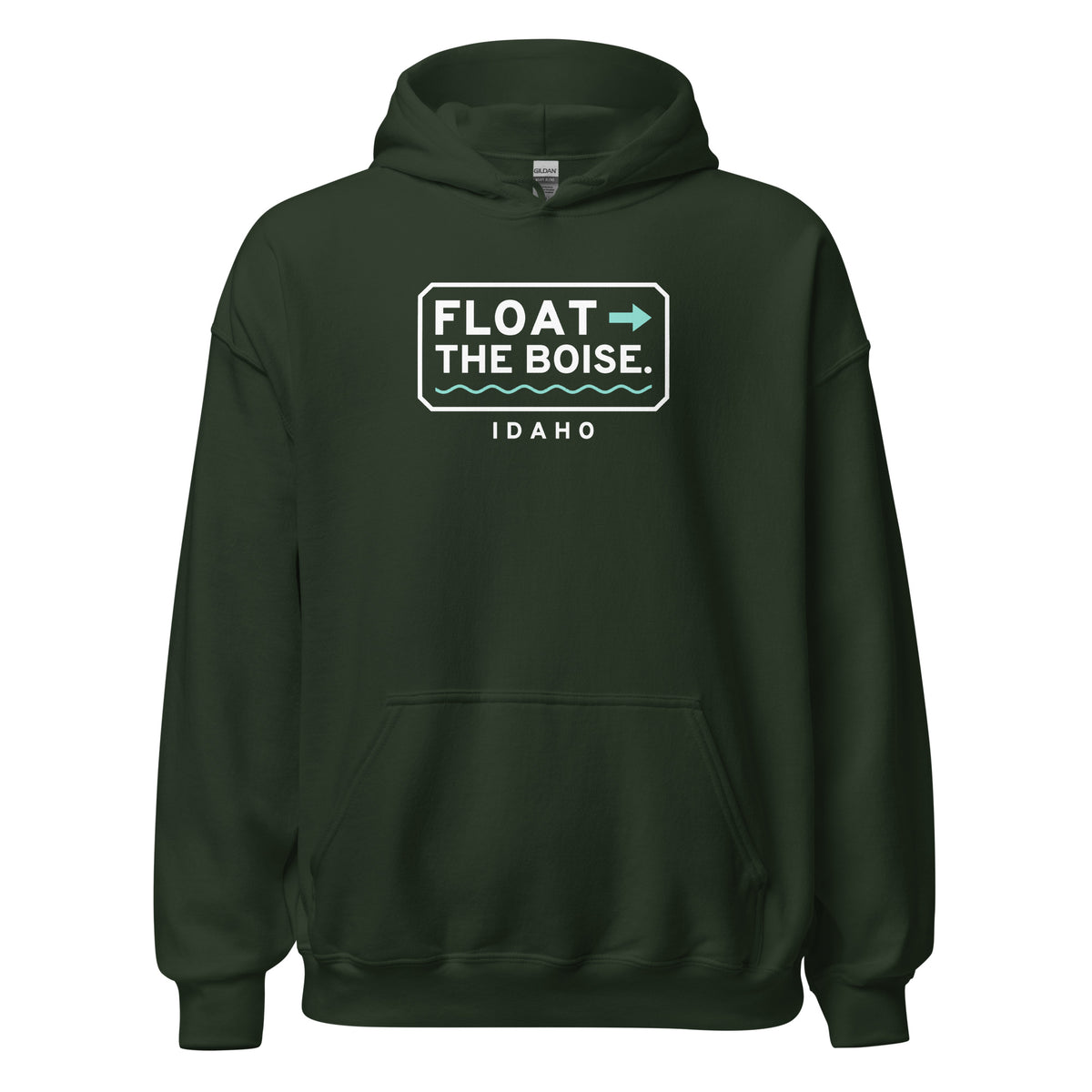Idaho Float The Boise. – Hoodie – Forest