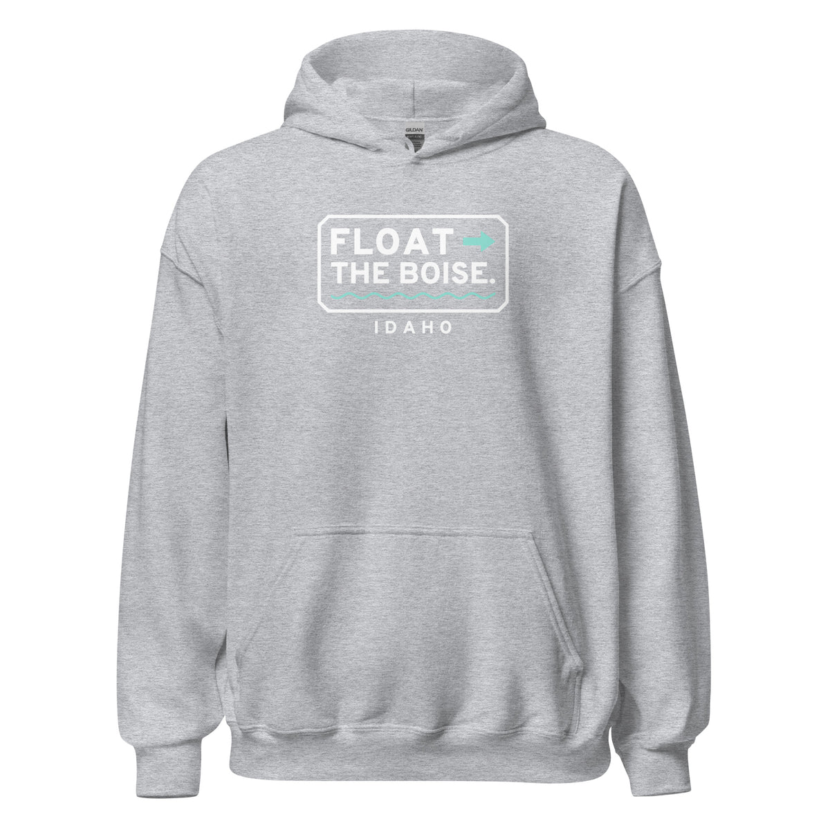 Idaho Float The Boise. – Hoodie – Heather Grey