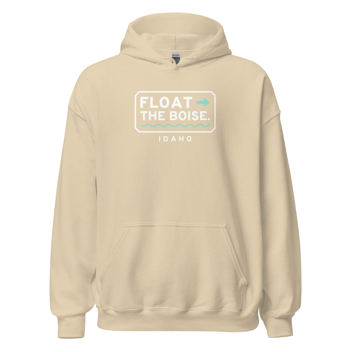 Idaho Float The Boise. – Hoodie – Sand