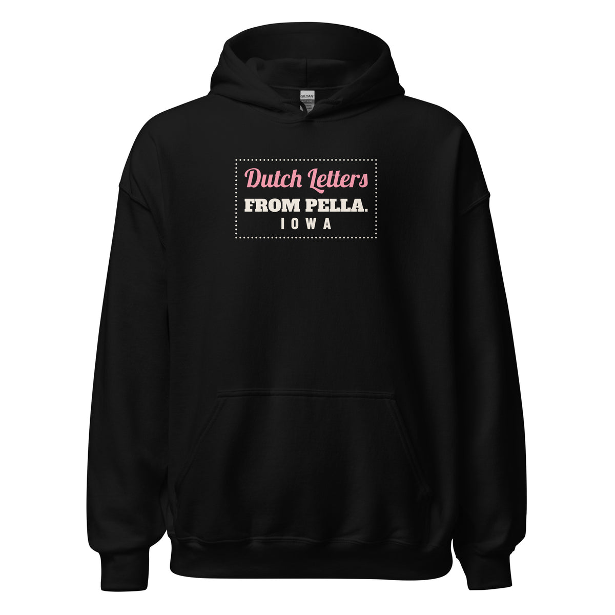 Iowa Dutch Letters From Pella. – Hoodie – Black