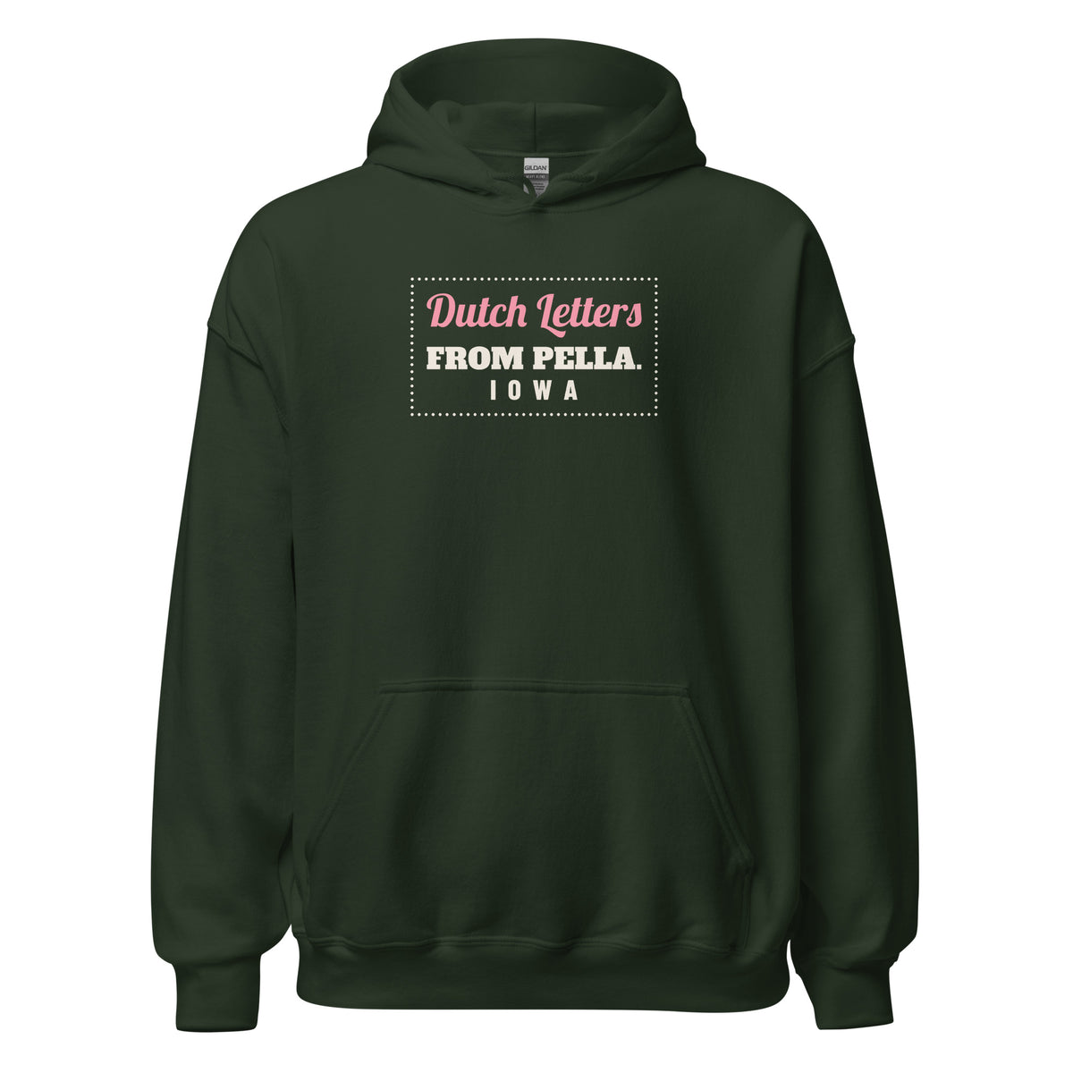 Iowa Dutch Letters From Pella. – Hoodie – Forest