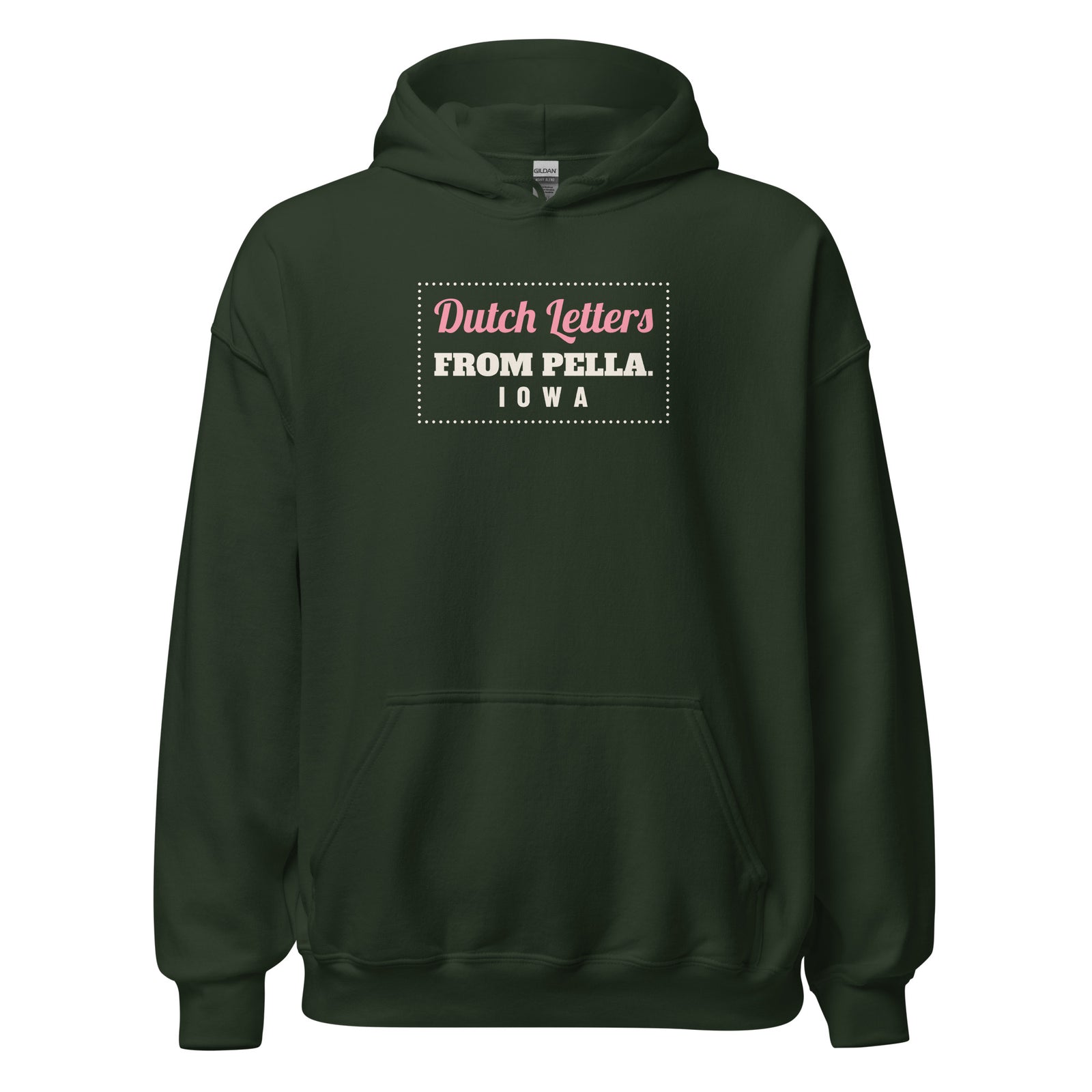 Iowa Dutch Letters From Pella. – Hoodie – Forest