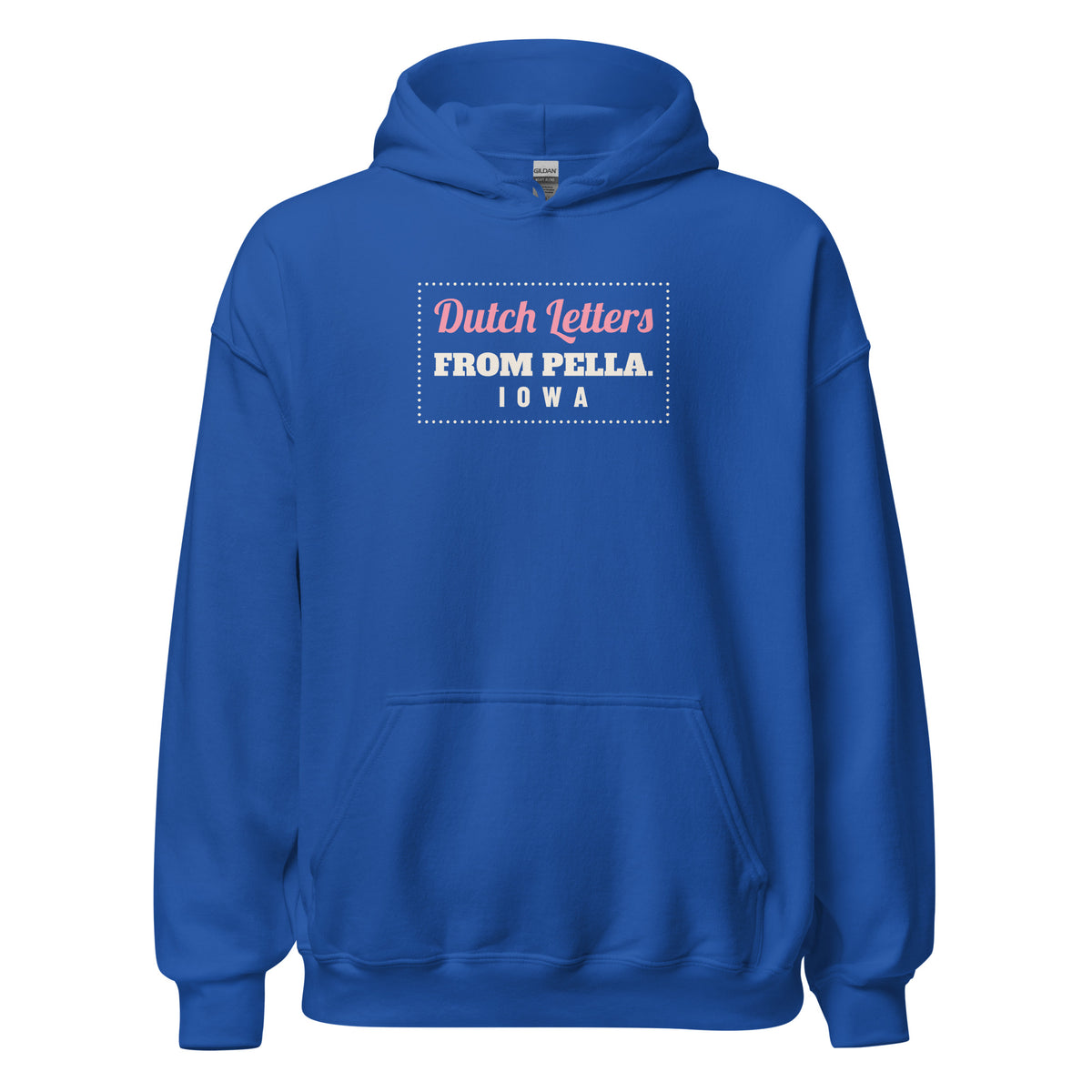 Iowa Dutch Letters From Pella. – Hoodie – Royal