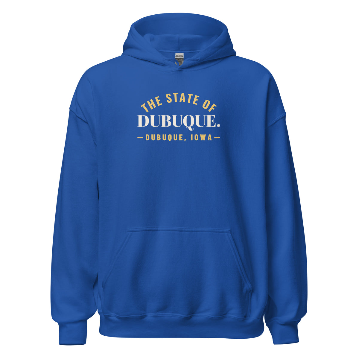 Iowa The State Of Dubuque. – Hoodie – Royal