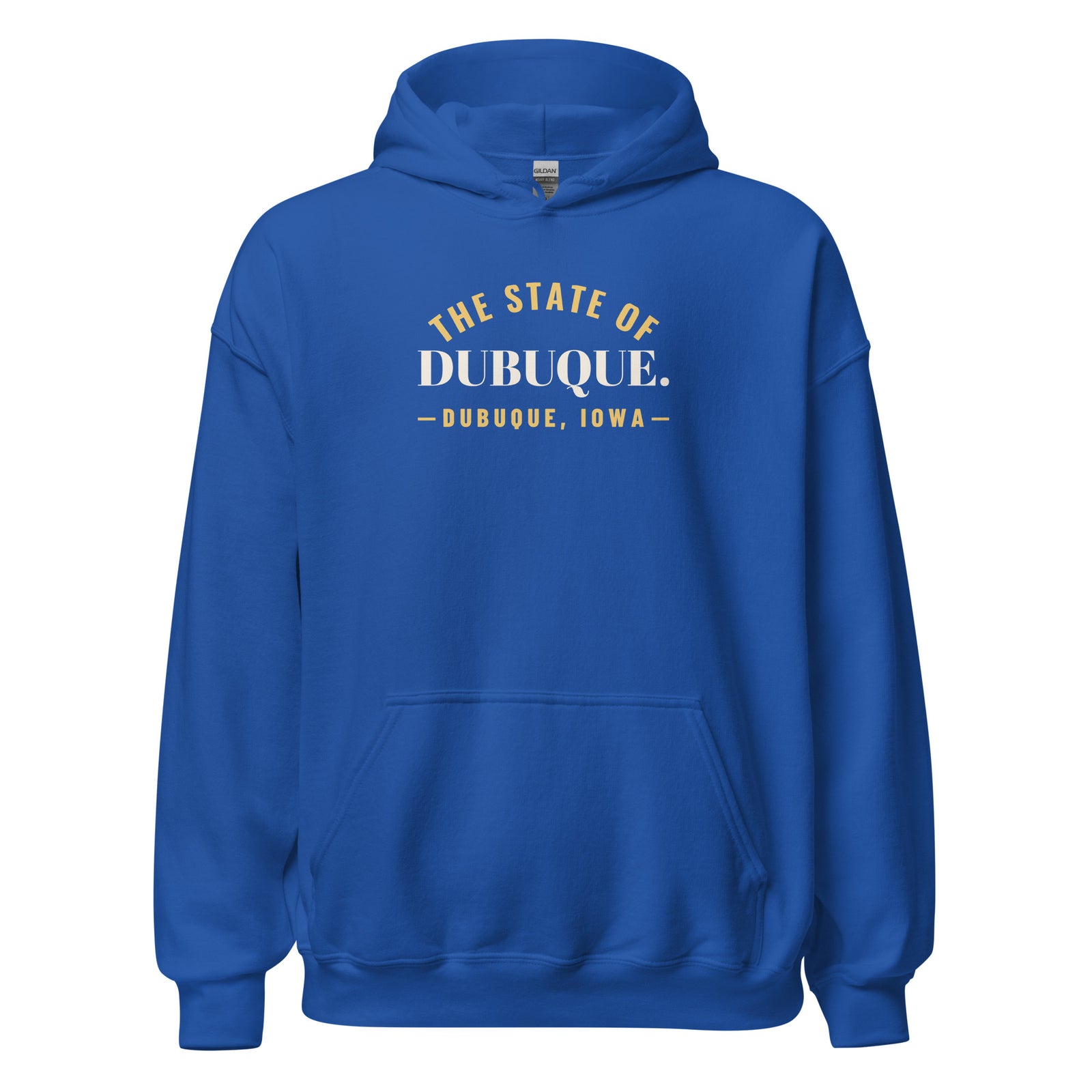 Iowa The State Of Dubuque. – Hoodie – Royal