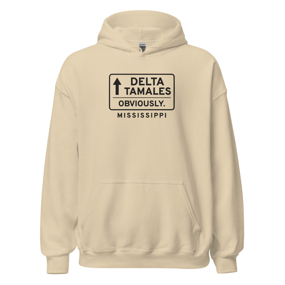 Mississippi Delta Tamales. Obviously. – Hoodie – Sand