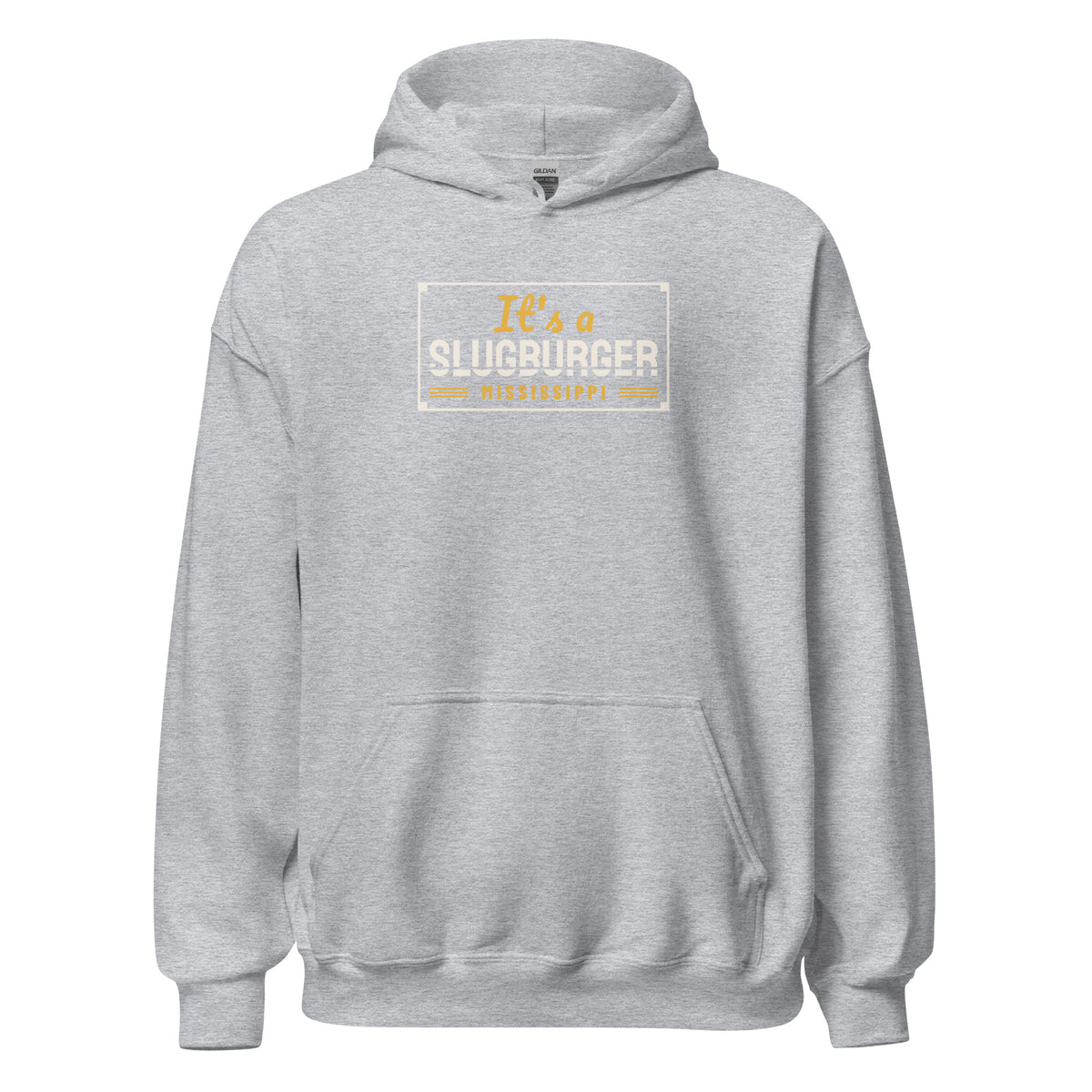 Mississippi It's A Slugburger. – Hoodie – Heather Grey