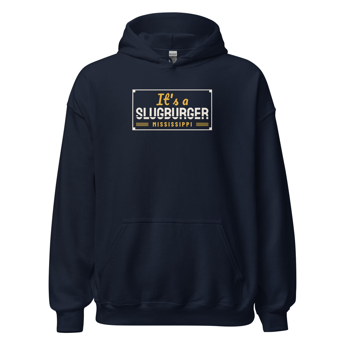 Mississippi It's A Slugburger. – Hoodie – Navy
