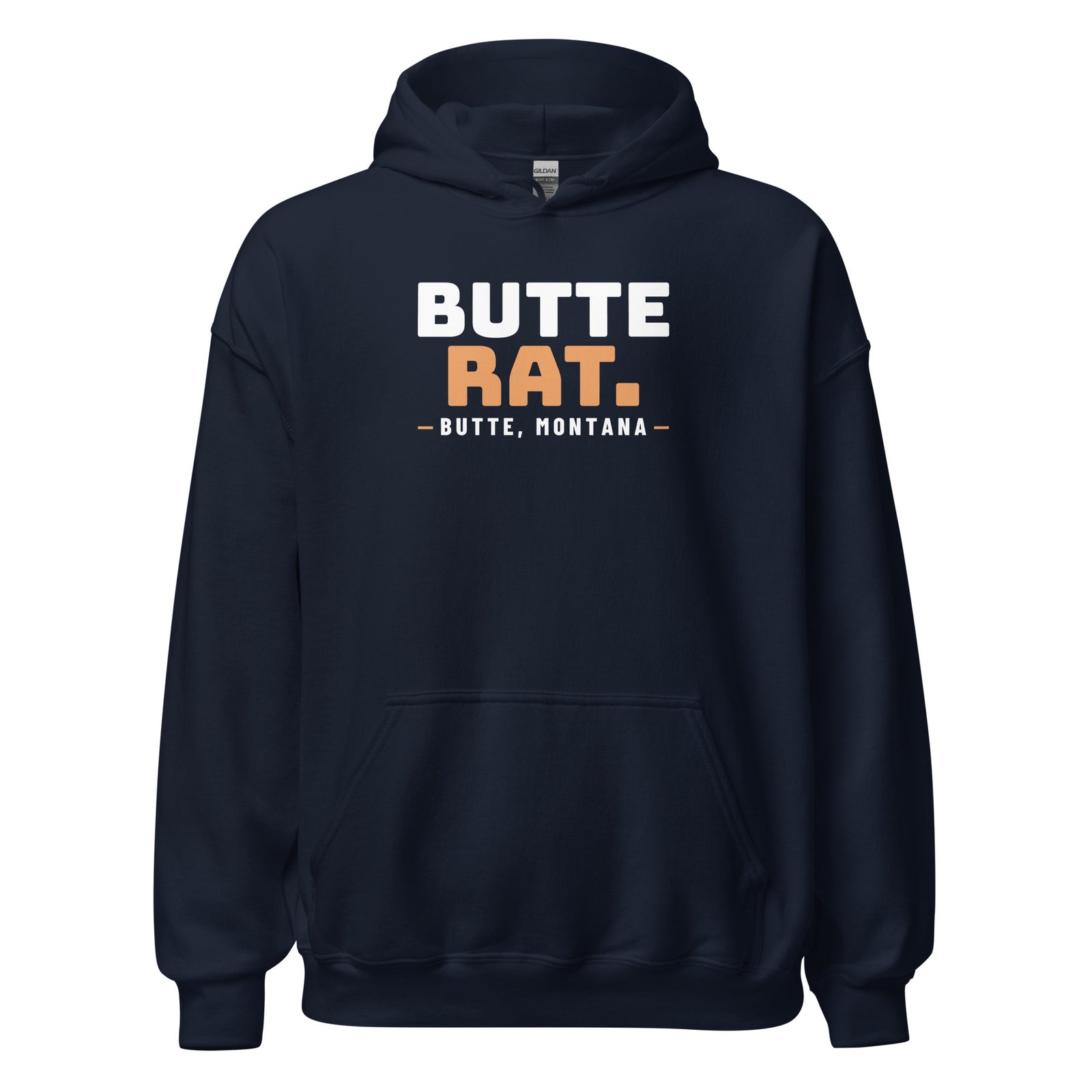 Montana Butte Rat. – Hoodie – Navy