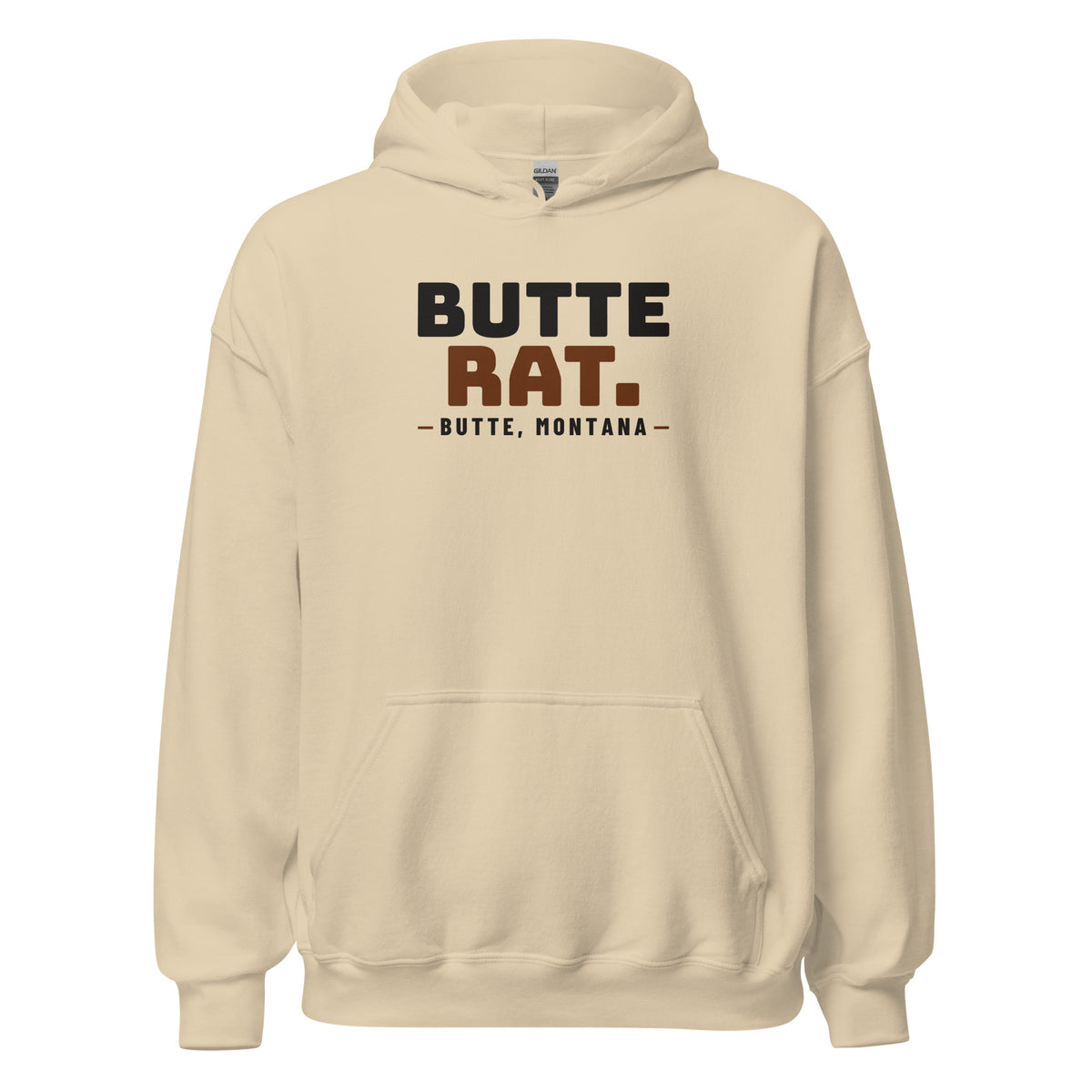 Montana Butte Rat. – Hoodie – Sand