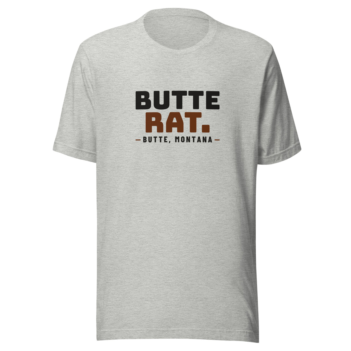 Montana Butte Rat. – Tee – Heather Grey