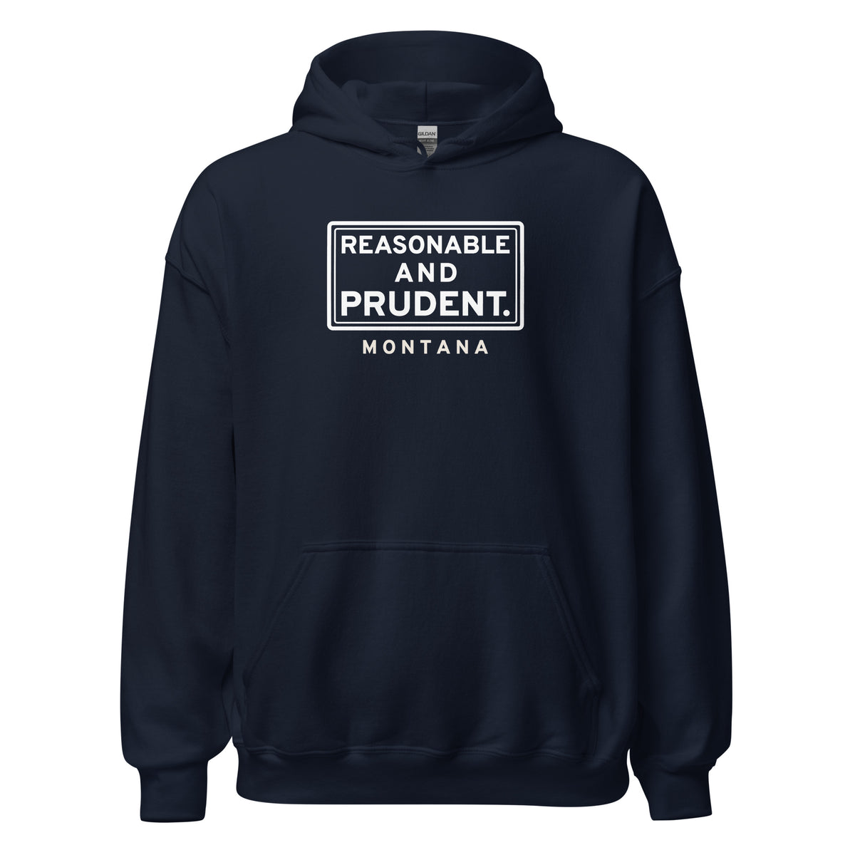 Montana Reasonable And Prudent. – Hoodie – Navy