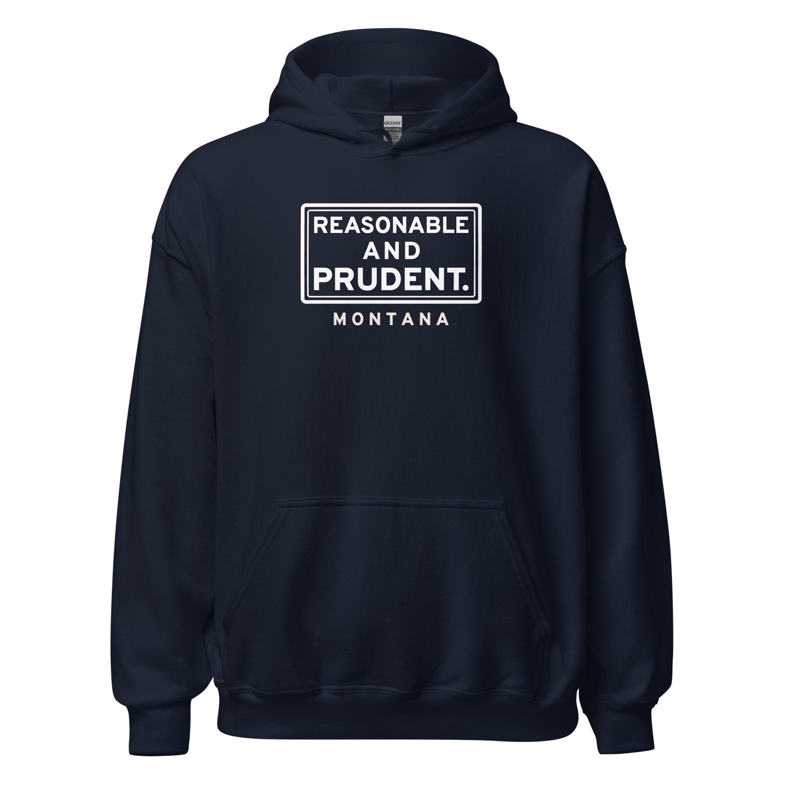 Montana Reasonable And Prudent. – Hoodie – Navy