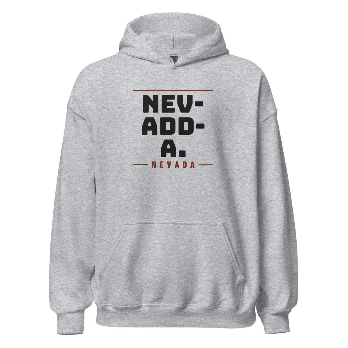 Nevada Nev-Add-A. – Hoodie – Heather Grey
