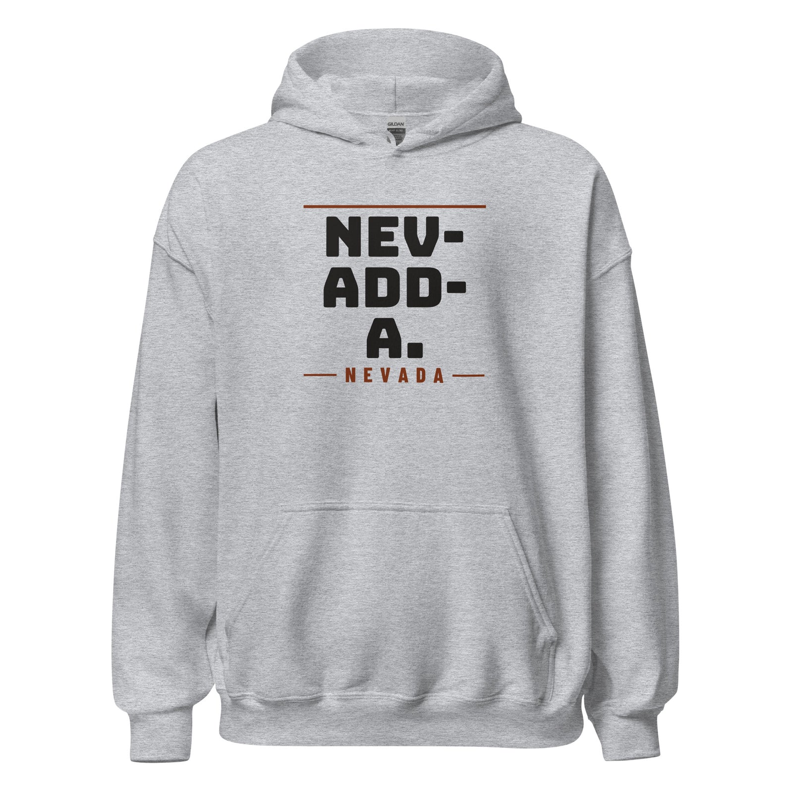 Nevada Nev-Add-A. – Hoodie – Heather Grey
