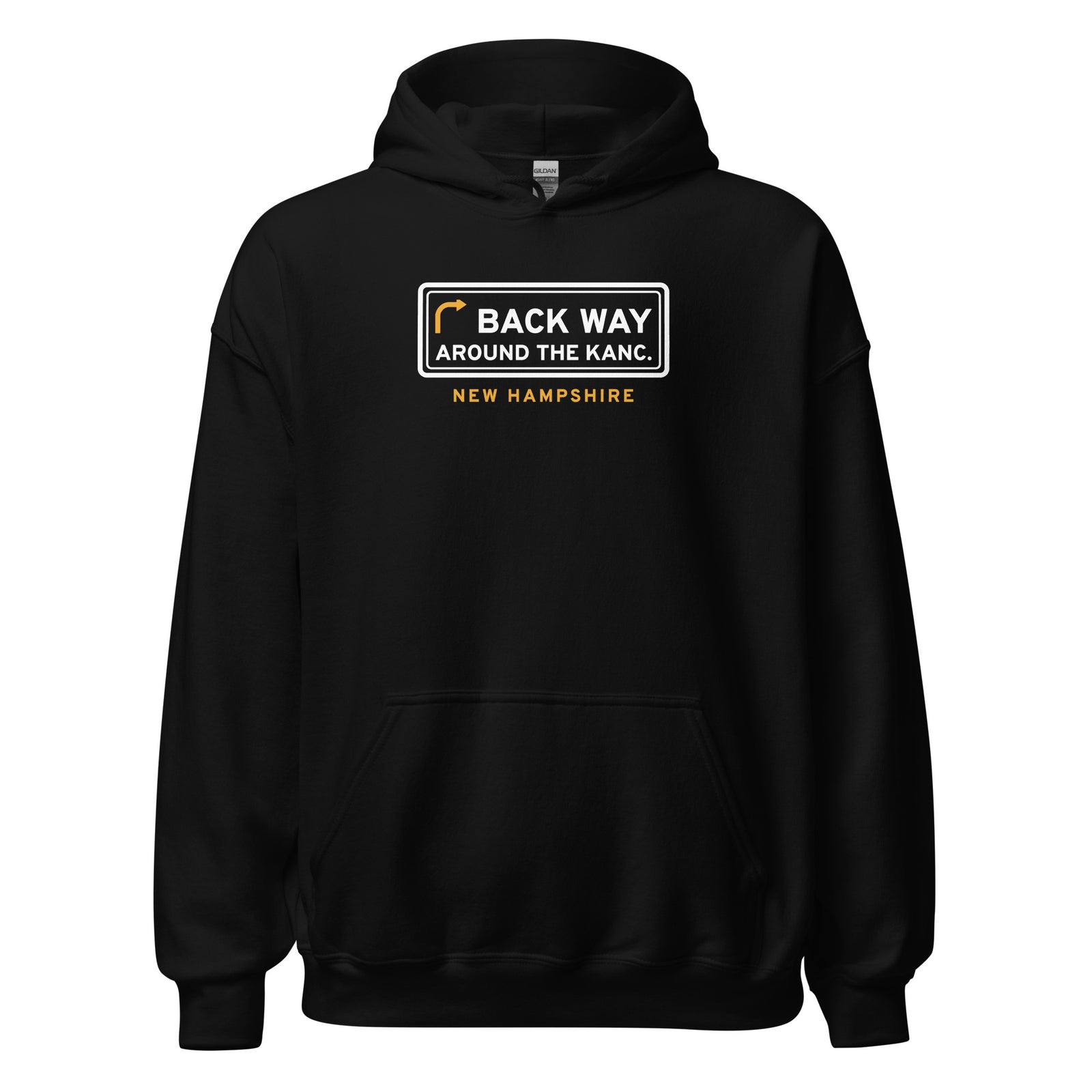 New Hampshire Back Way Around The Kanc. – Hoodie – Black