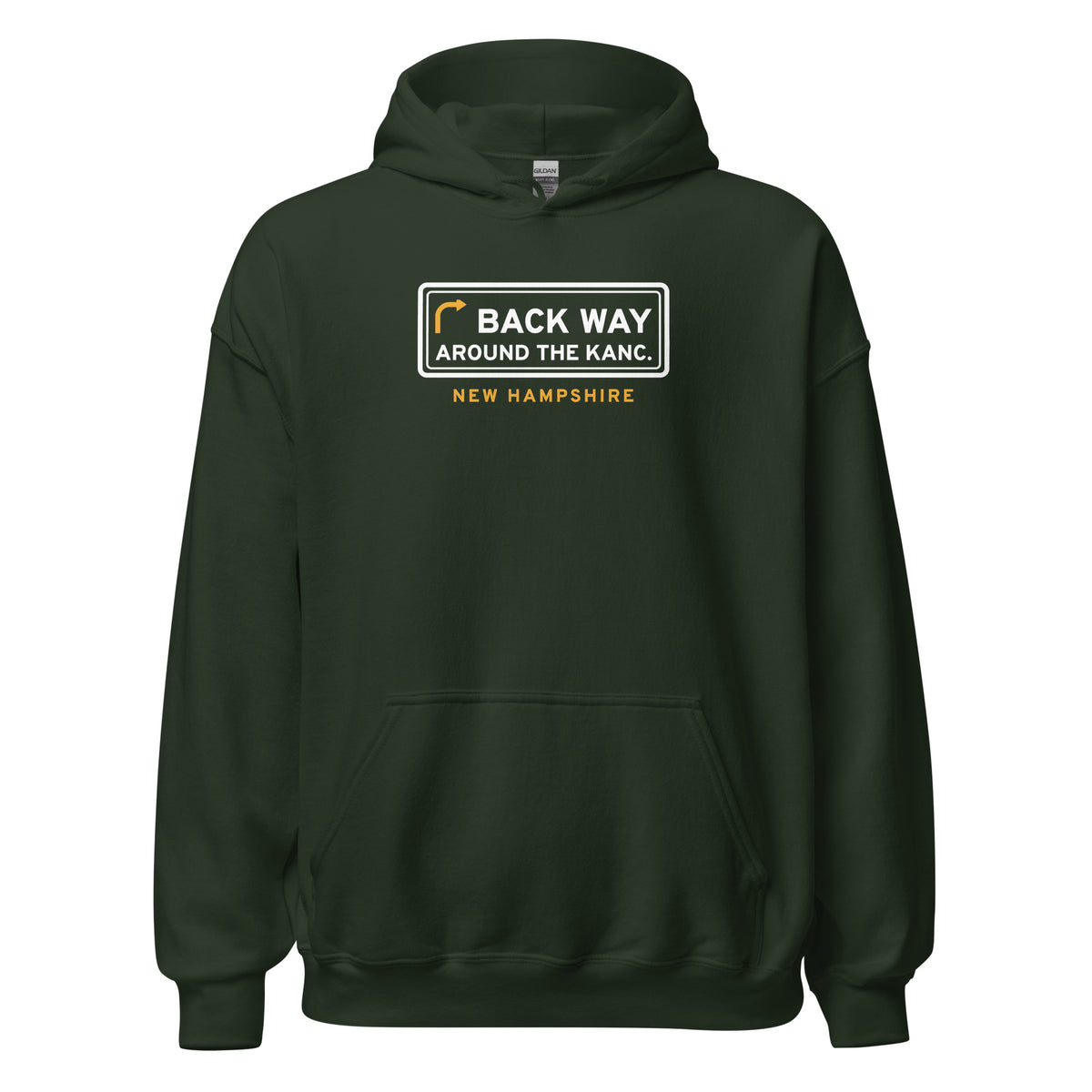 New Hampshire Back Way Around The Kanc. – Hoodie – Forest