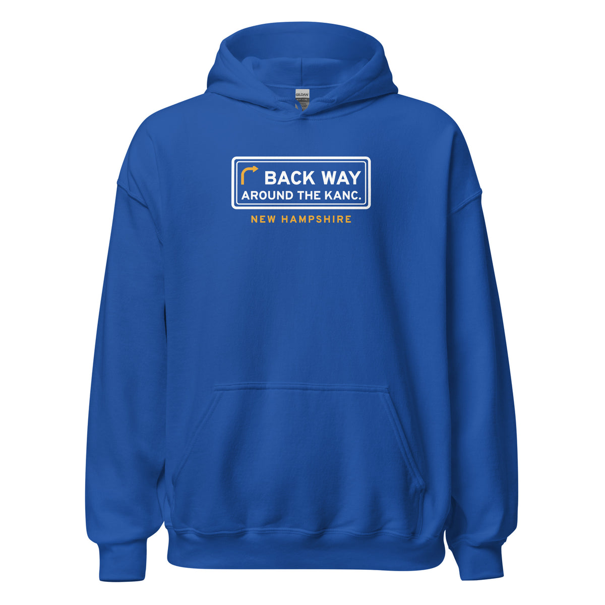 New Hampshire Back Way Around The Kanc. – Hoodie – Royal