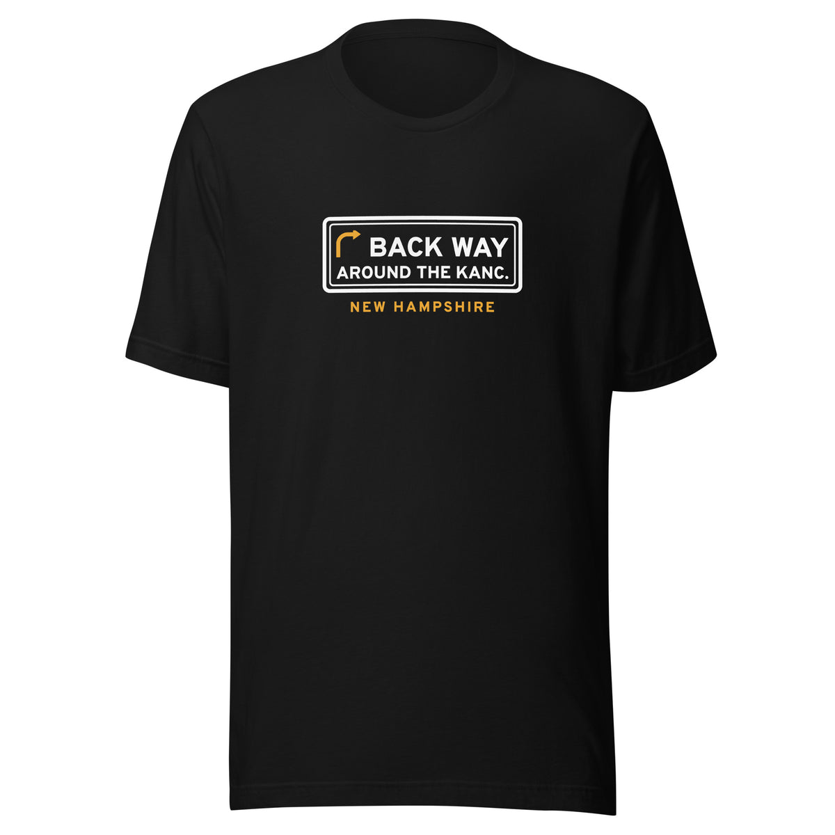 New Hampshire Back Way Around The Kanc. – Tee – Black