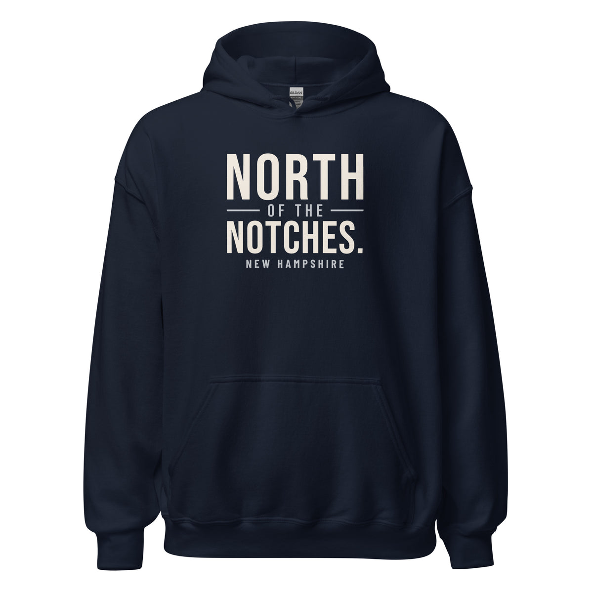 New Hampshire North Of The Notches. – Hoodie – Navy