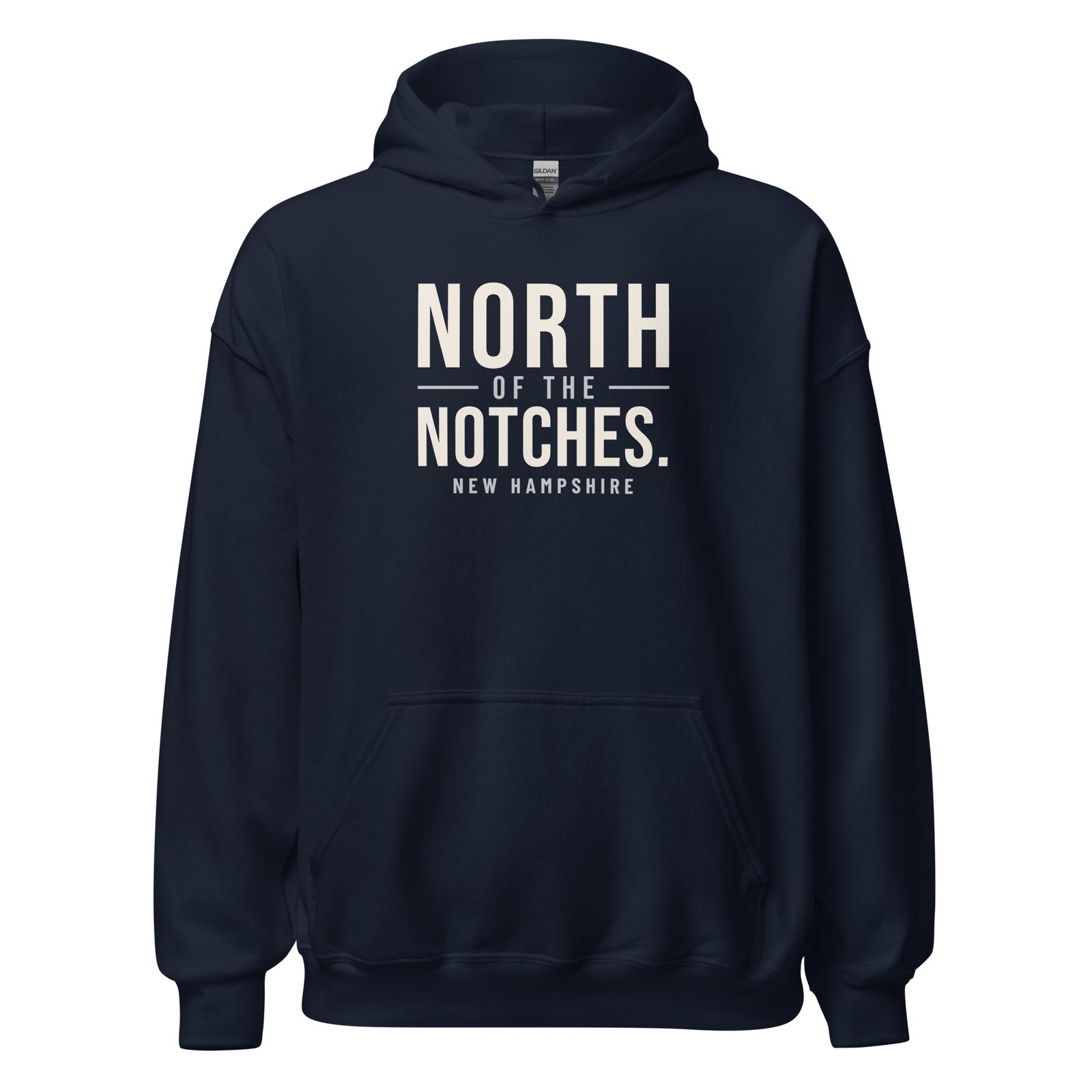 New Hampshire North Of The Notches. – Hoodie – Navy