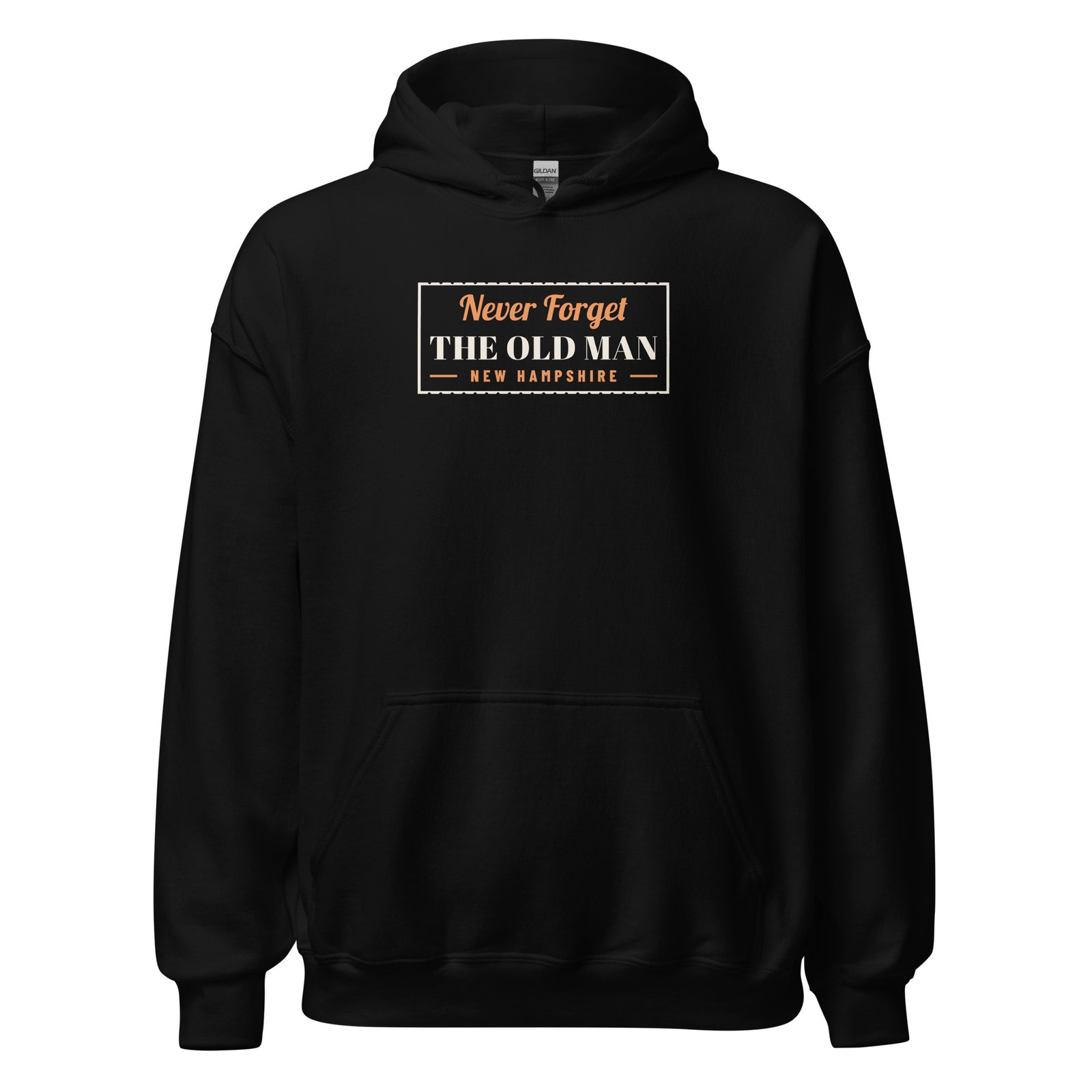 New Hampshire Never Forget The Old Man. – Hoodie – Black