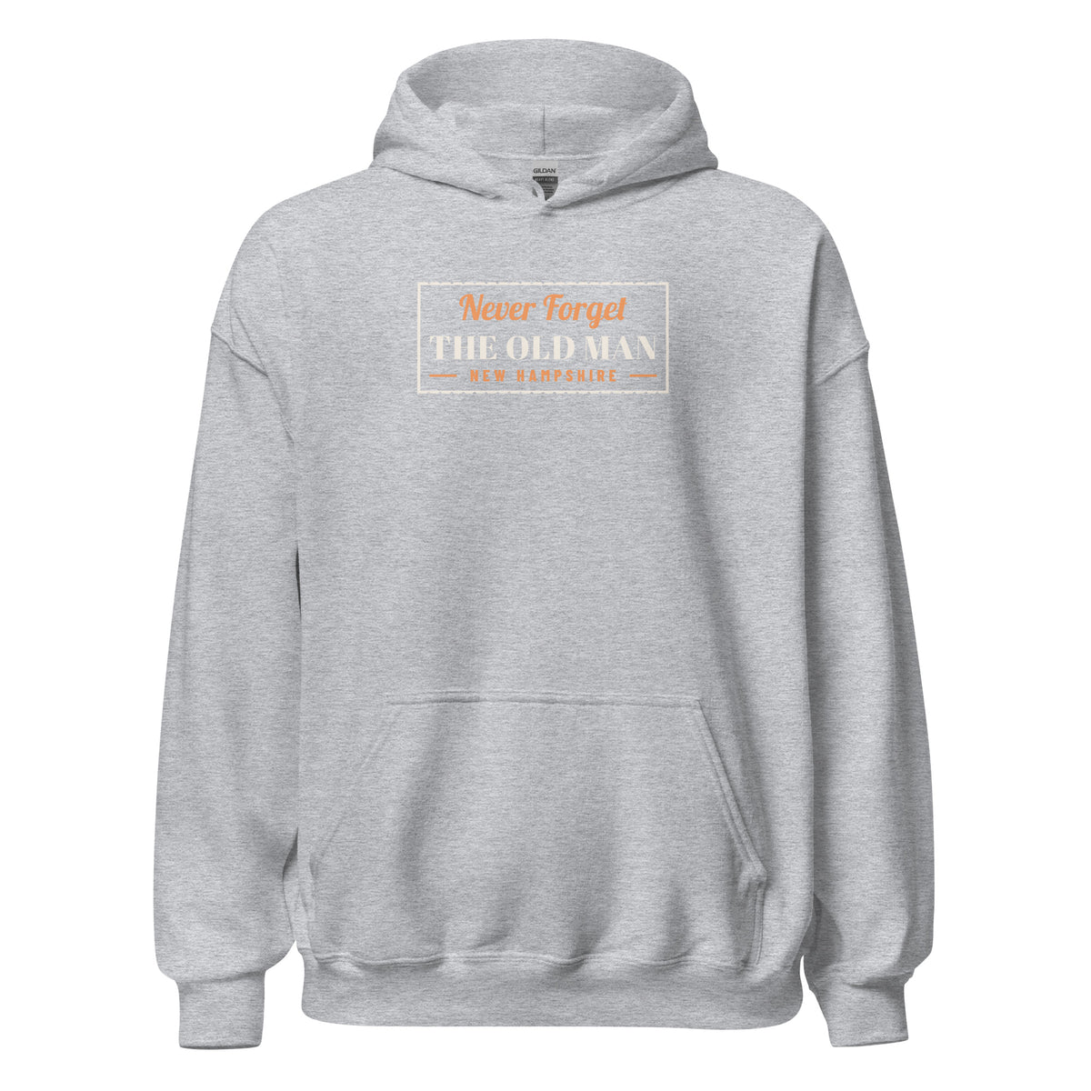 New Hampshire Never Forget The Old Man. – Hoodie – Heather Grey