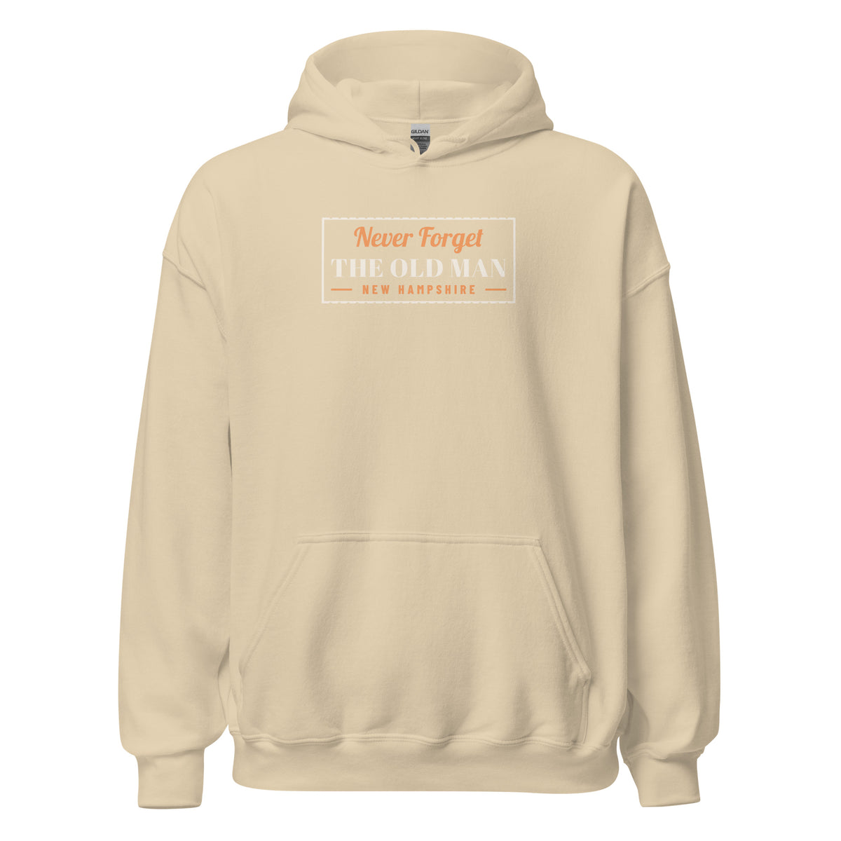 New Hampshire Never Forget The Old Man. – Hoodie – Sand