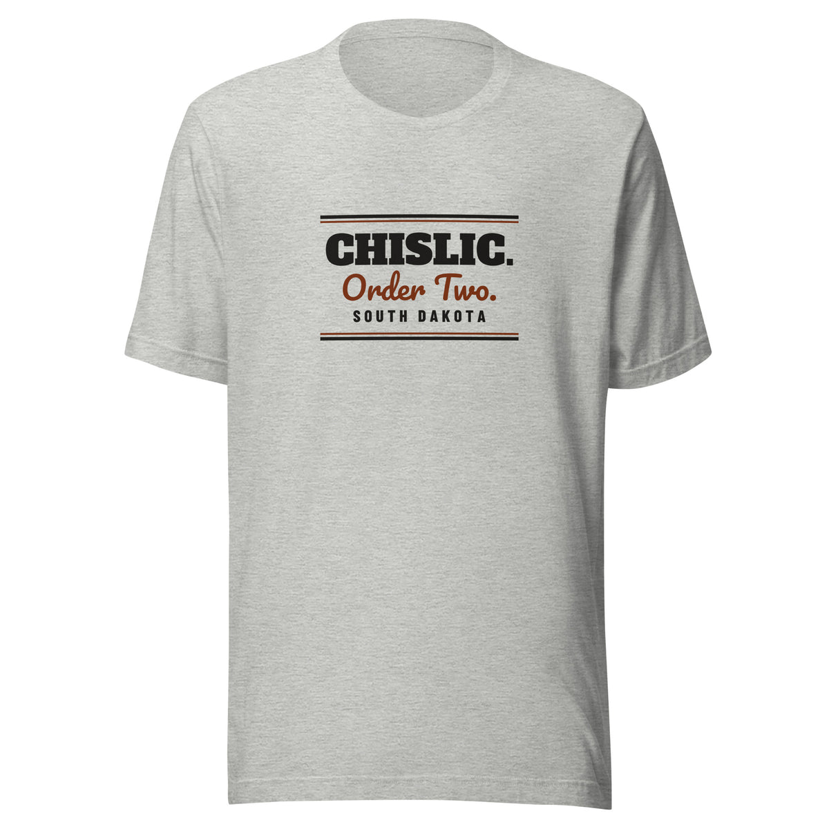 South Dakota Chislic. Order Two. – Tee – Heather Grey