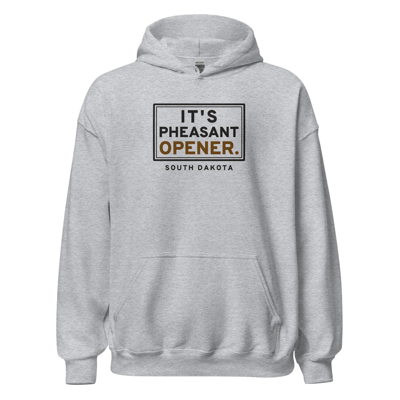 South Dakota It's Pheasant Opener. – Hoodie – Heather Grey