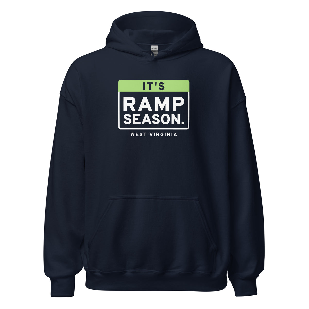 West Virginia It's Ramp Season. – Hoodie – Navy