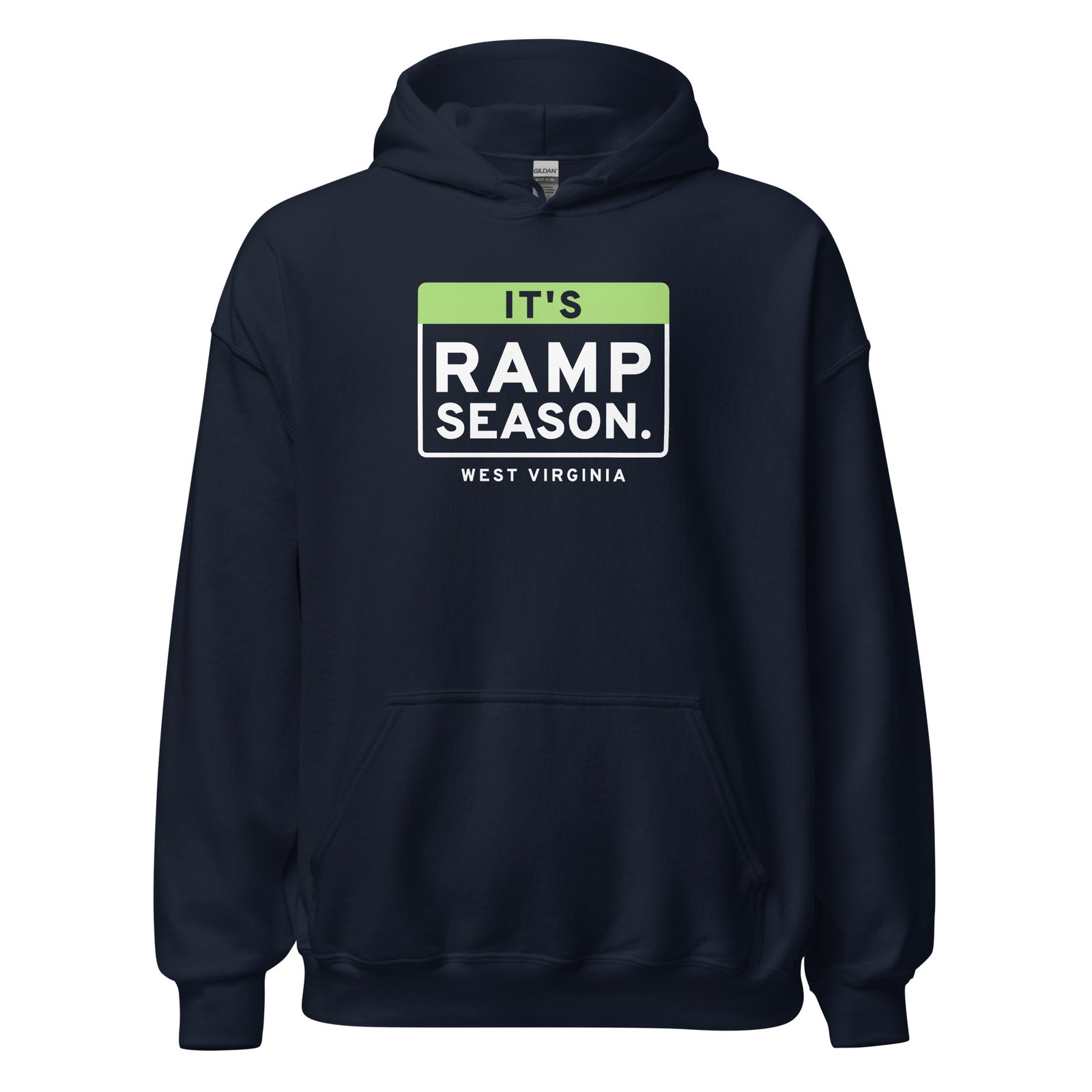 West Virginia It's Ramp Season. – Hoodie – Navy