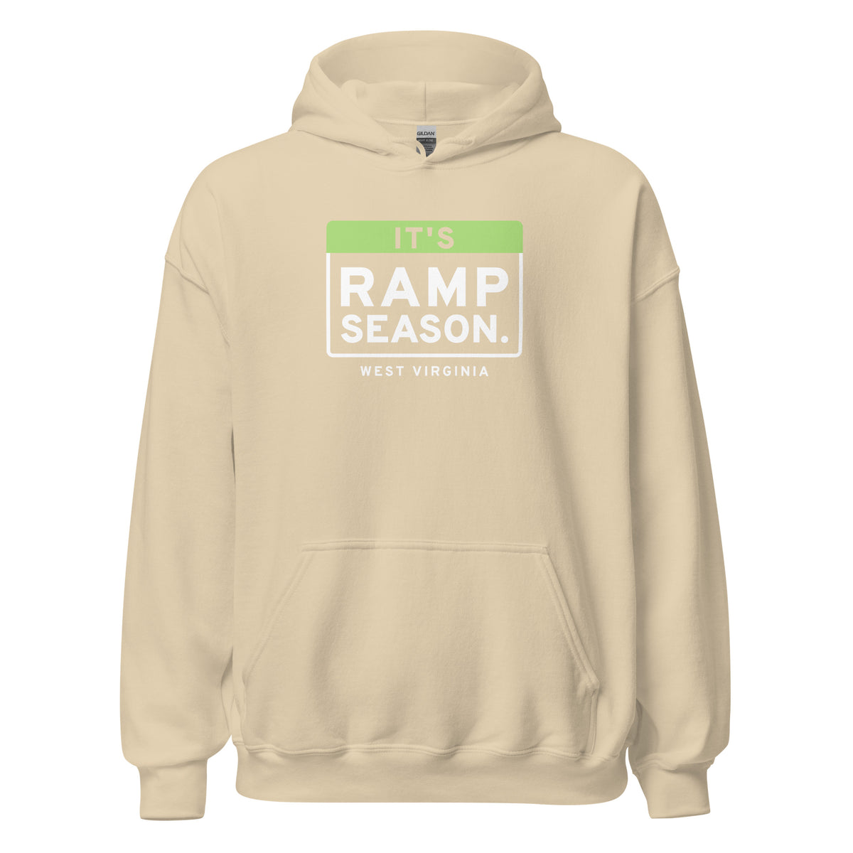 West Virginia It's Ramp Season. – Hoodie – Sand