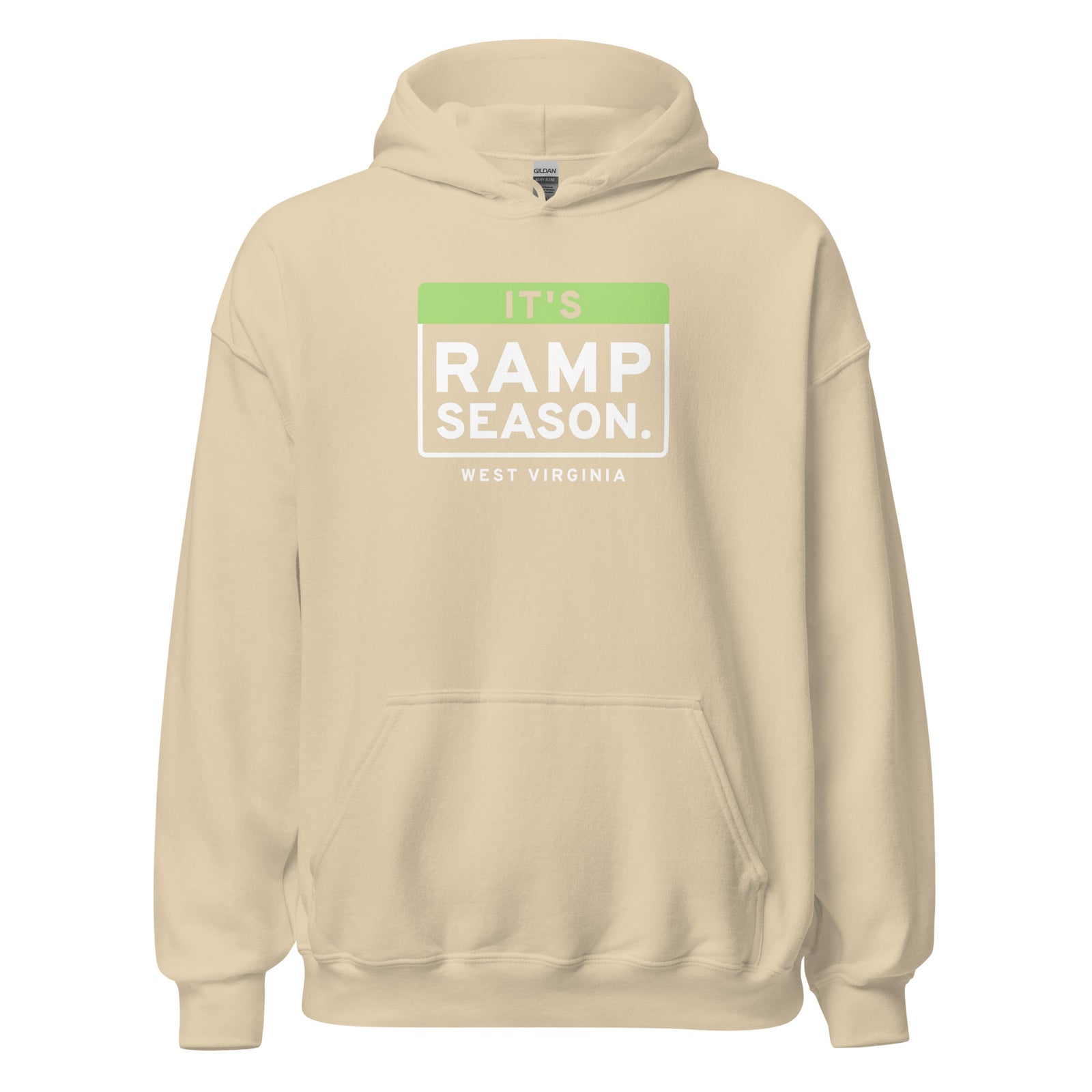 West Virginia It's Ramp Season. – Hoodie – Sand