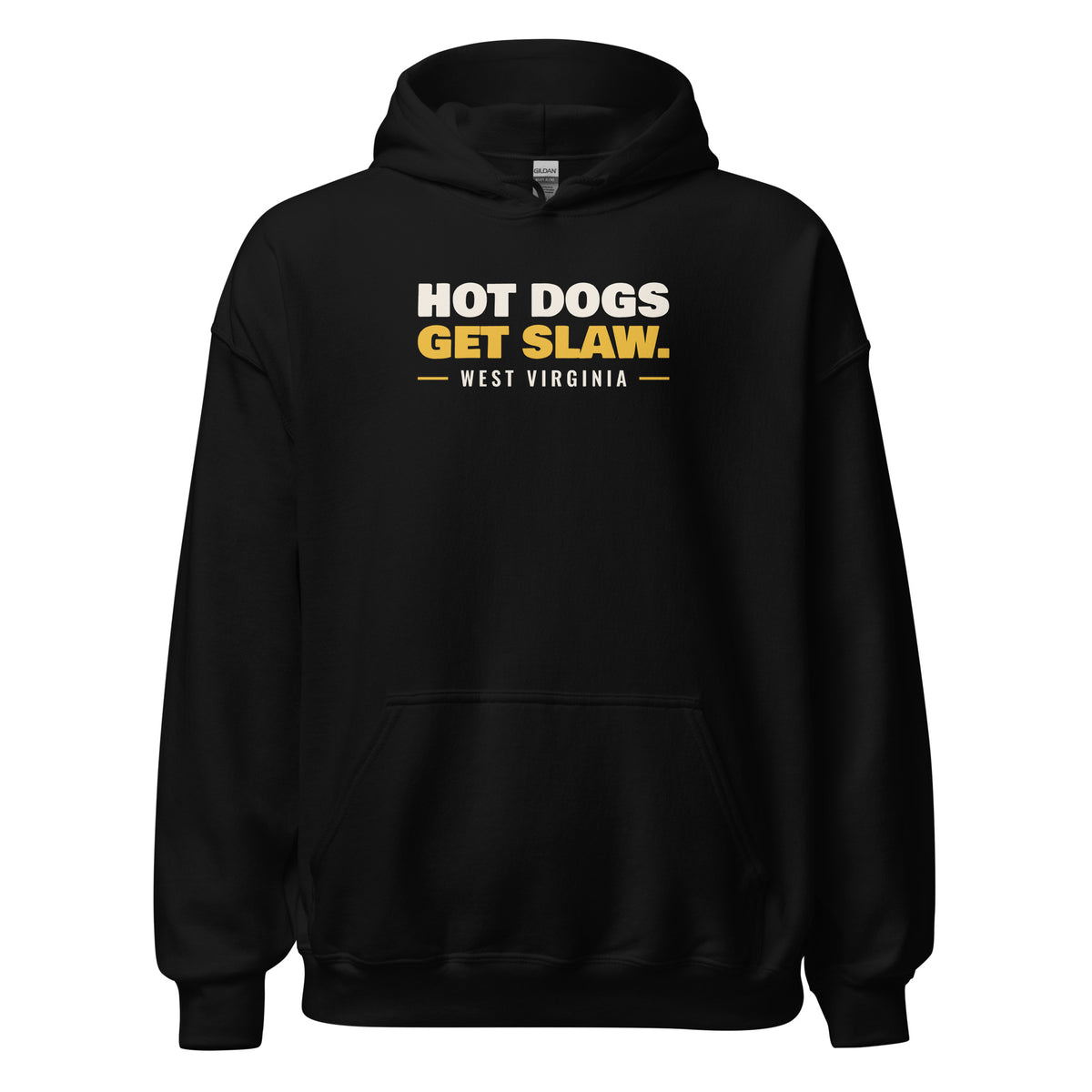 West Virginia Hot Dogs Get Slaw. – Hoodie – Black